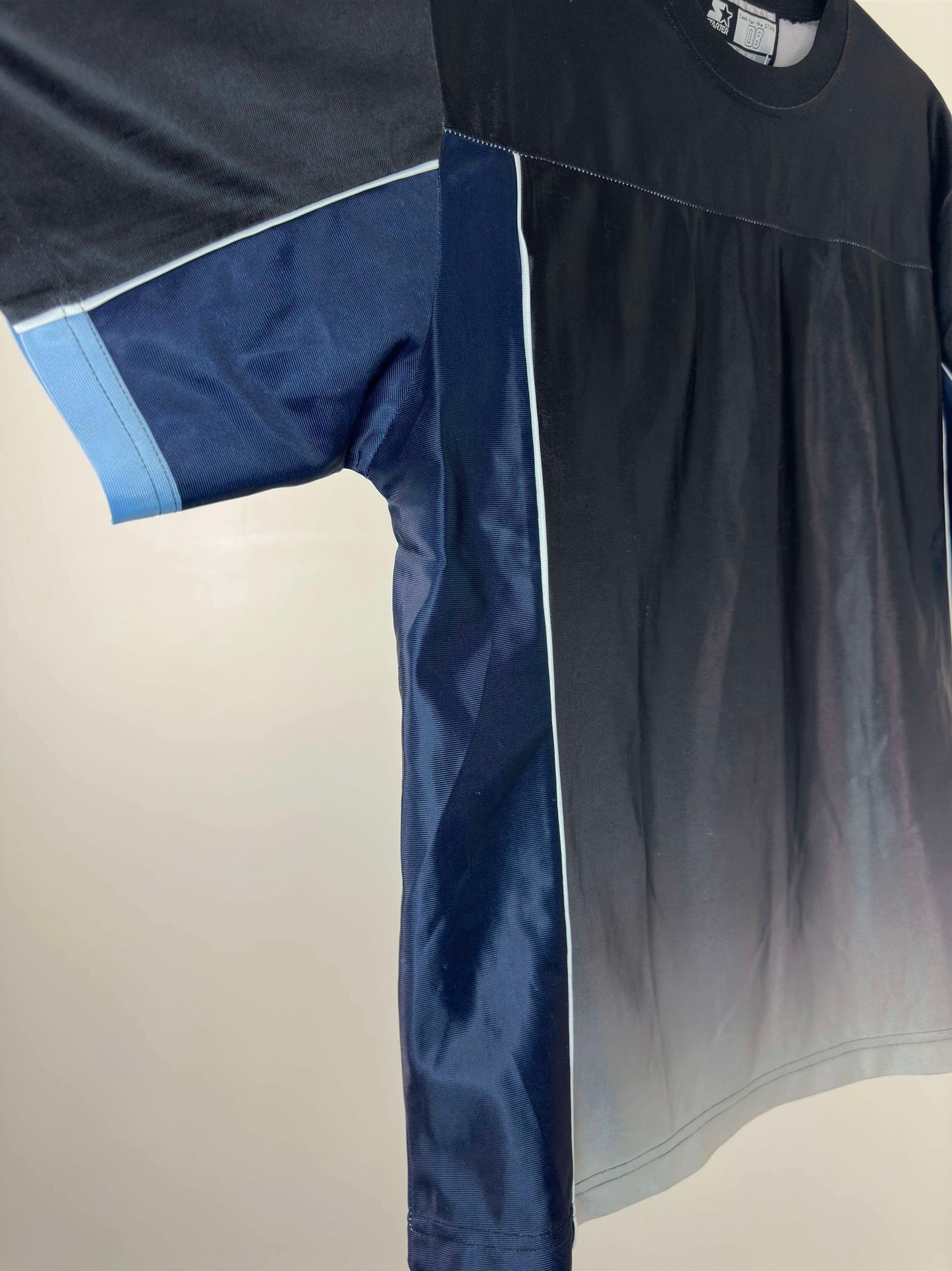 Y2K x STARTER x Black Fade Pattern Football Style Jersey - Cut Tag (M/L)