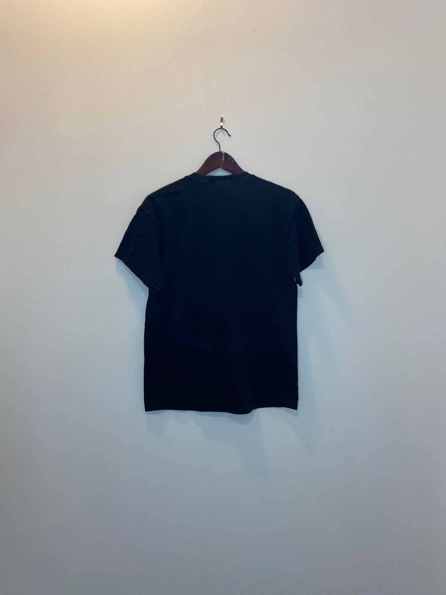 M&O Knits x Labusch Skywear Inc. x Super Marine Spitfire Fighter Jet Black Graphic Tee - M