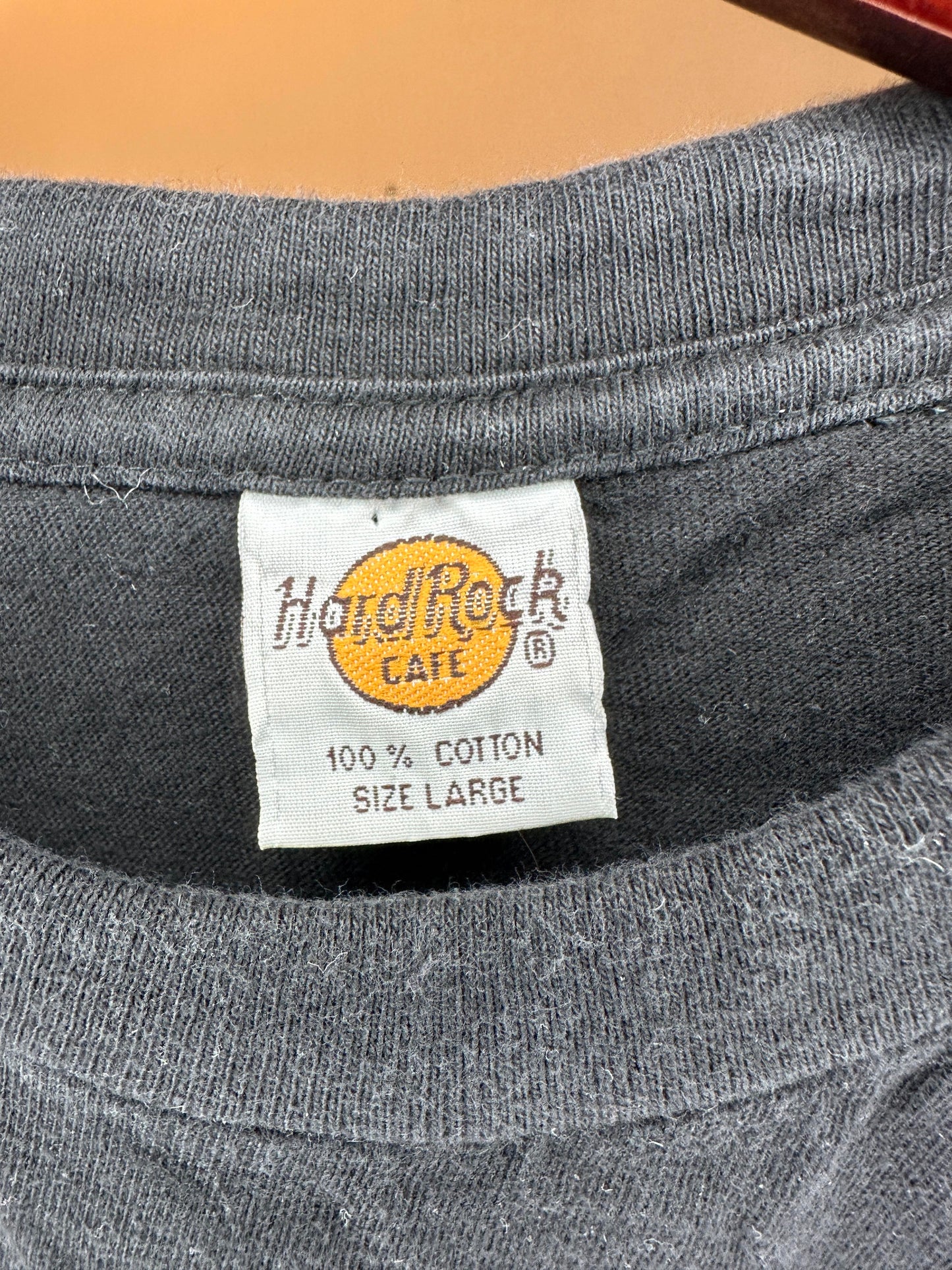 VTG x Hard Rock Cafe x PARIS x Black Essential Graphic Tee - L