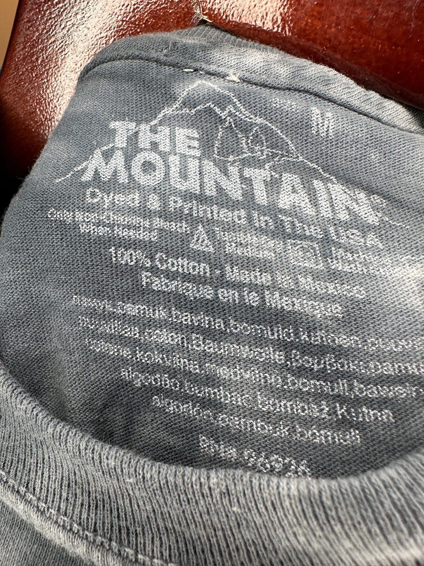 Y2K x The Mountain x Skulls x Grey Tie-dye Graphic Tee - M