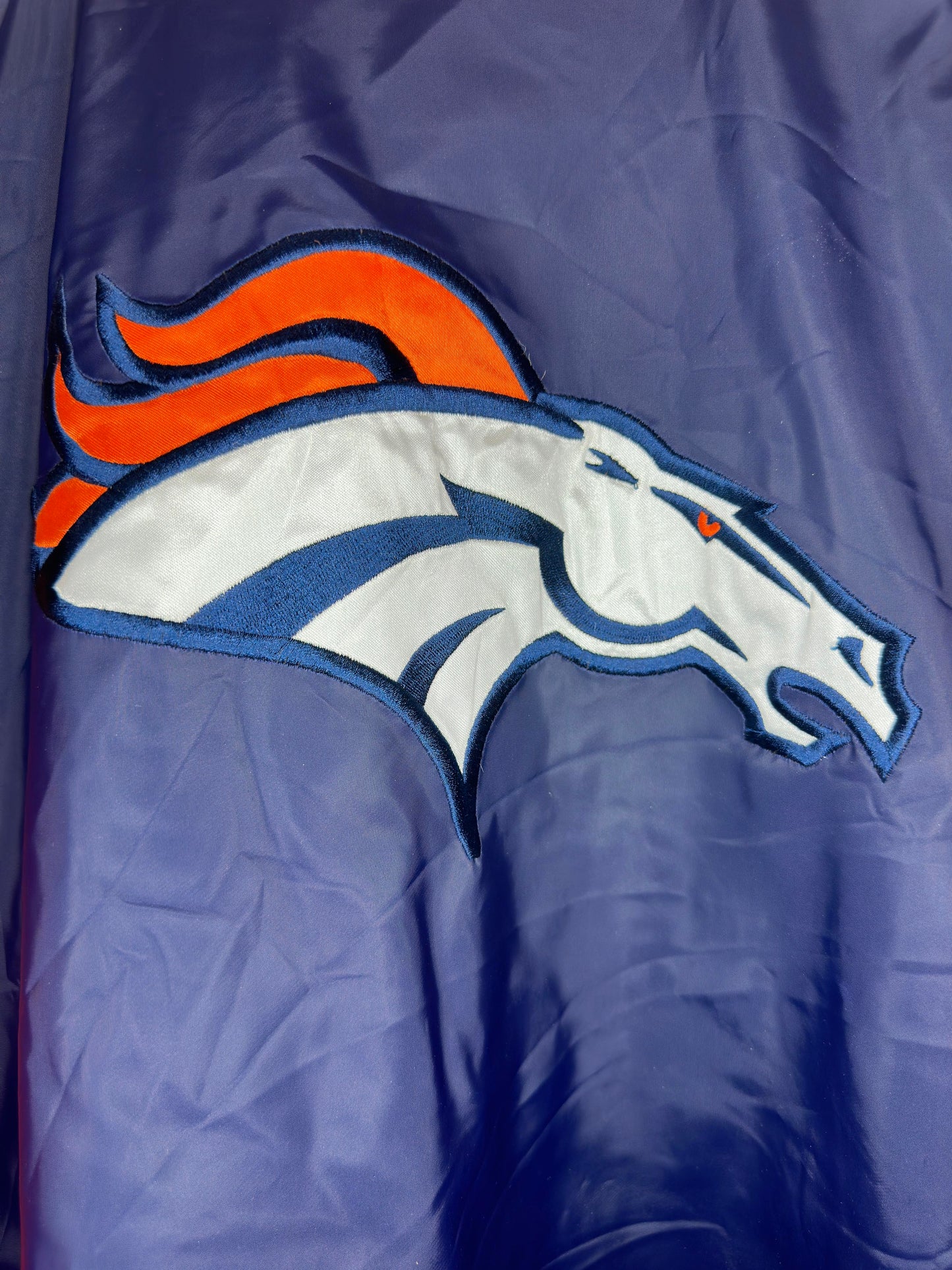 NFL x Denver BRONCOS x Blue/Orange Full Zip Insulated Jacket - L