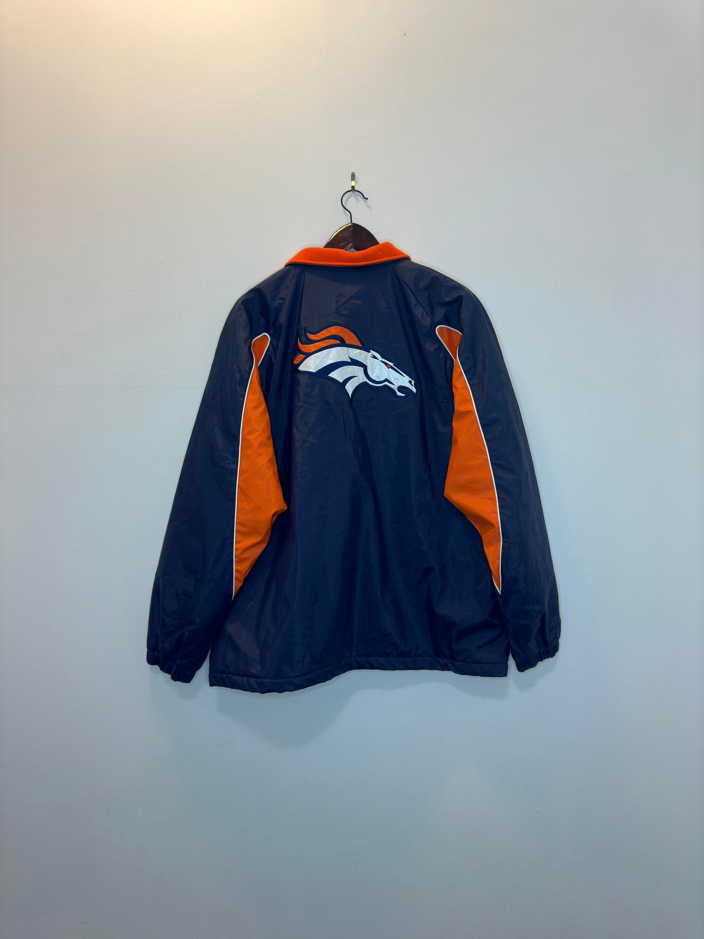 NFL x Denver BRONCOS x Blue/Orange Full Zip Insulated Jacket - L
