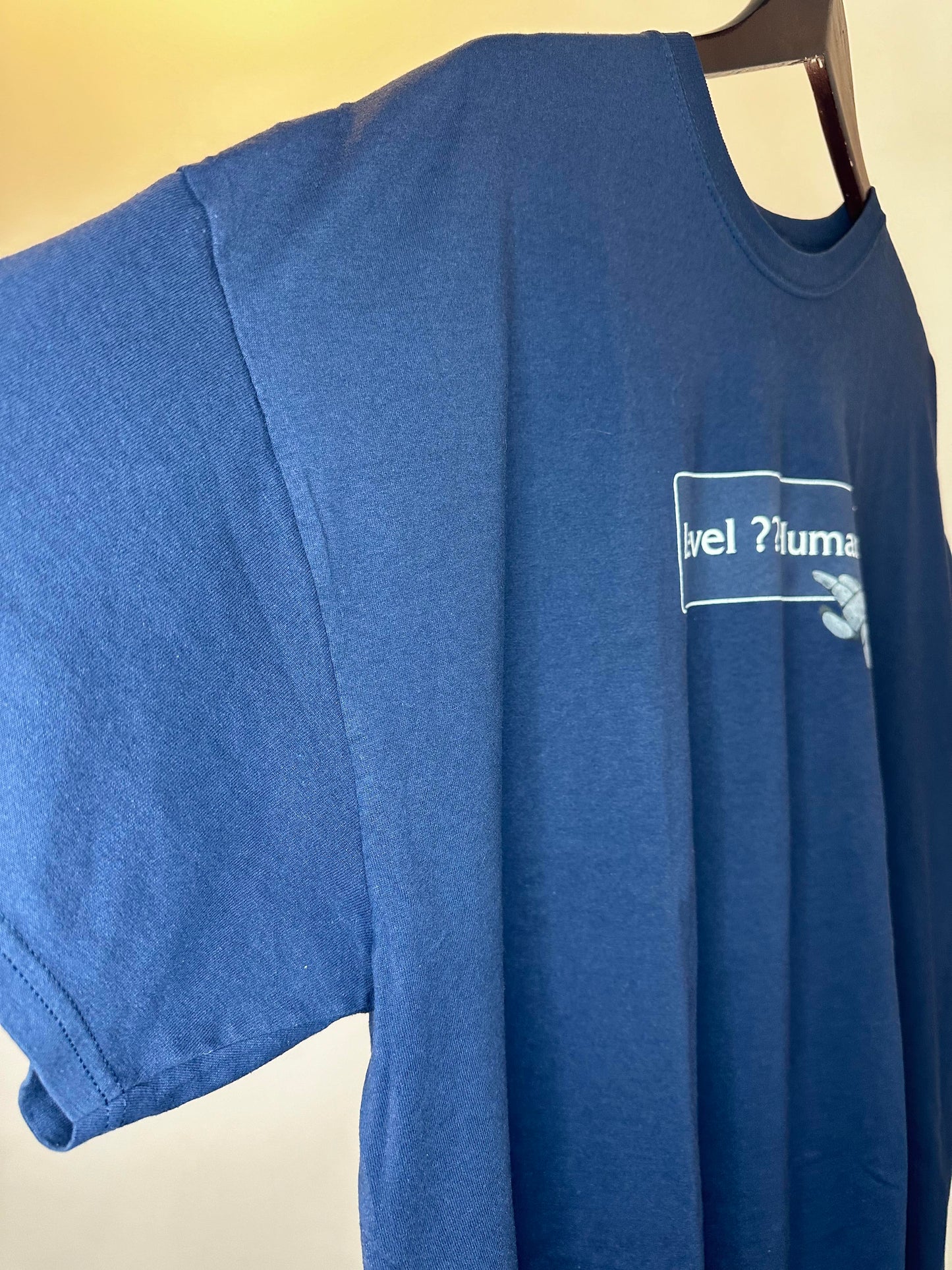 Y2K x JINX x BLIZZARD x World Of Warcraft x Navy "Level? Humanoid" Promo Graphic Tee - Fit like XL (XXXL)