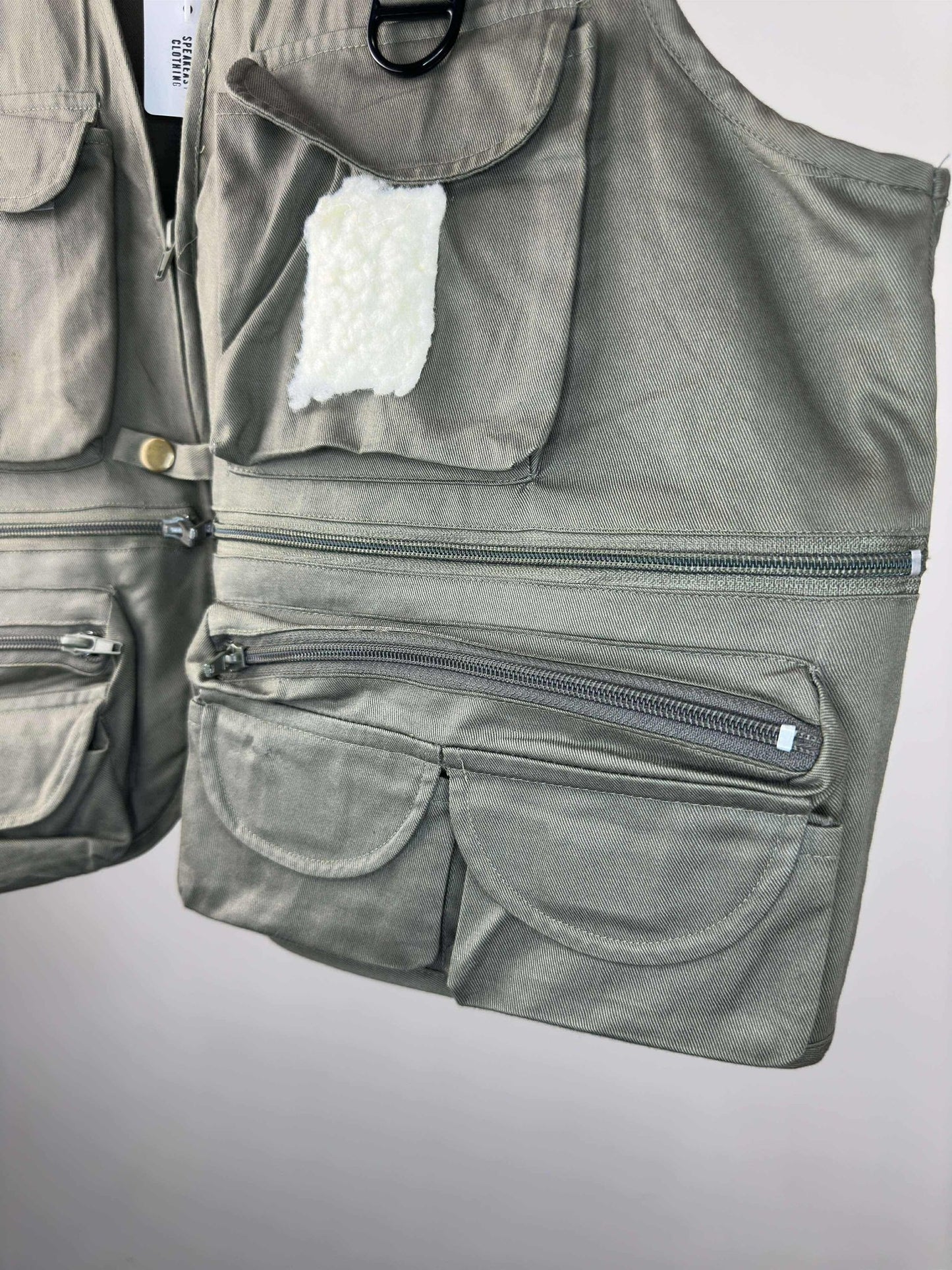 BELL x Olive Green Fishing Multipocketed Vest - L