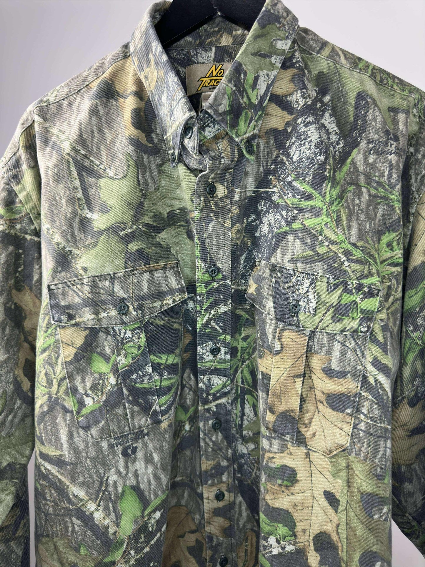 No Trace x Real Tree x Mossy Oak x Camouflage Long Sleeve Button Up - XL