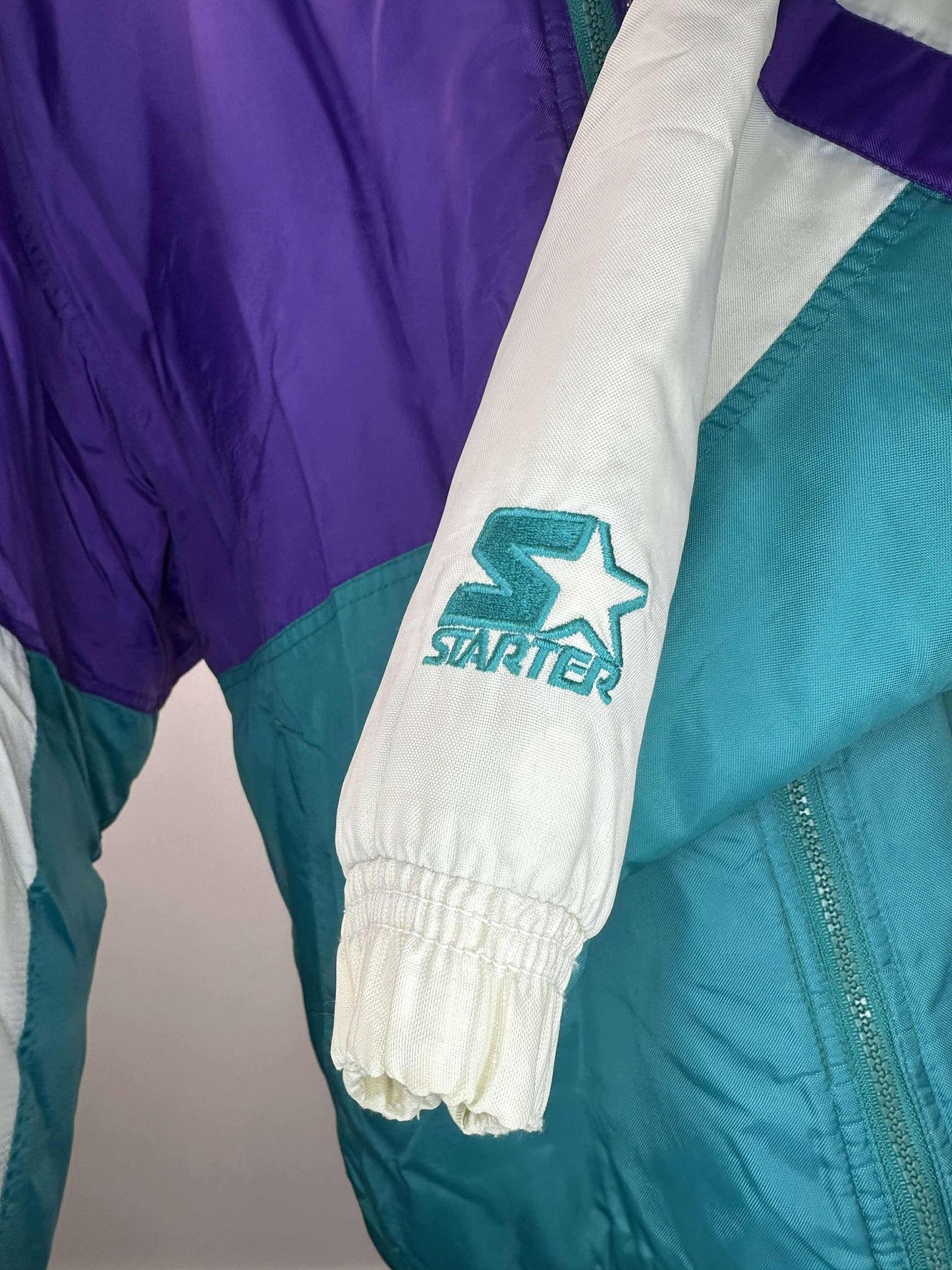 VTG x NBA x Starter x Charlotte Hornets x Full Zip Heavy Insulated Jacket - S
