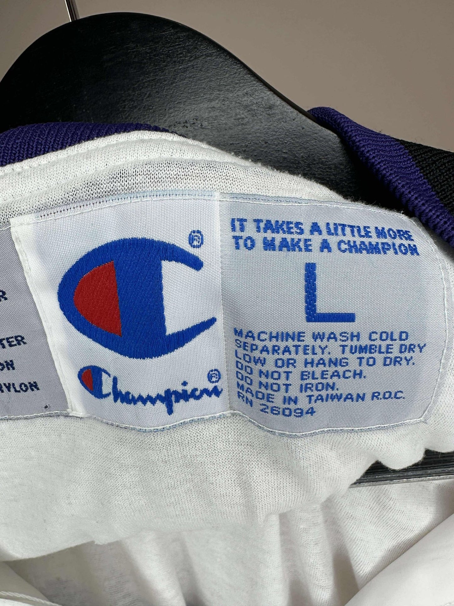 VTG x NBA x Champion x Phoenix Suns x Big Logo Button Up Light Bomber Style Jacket - L