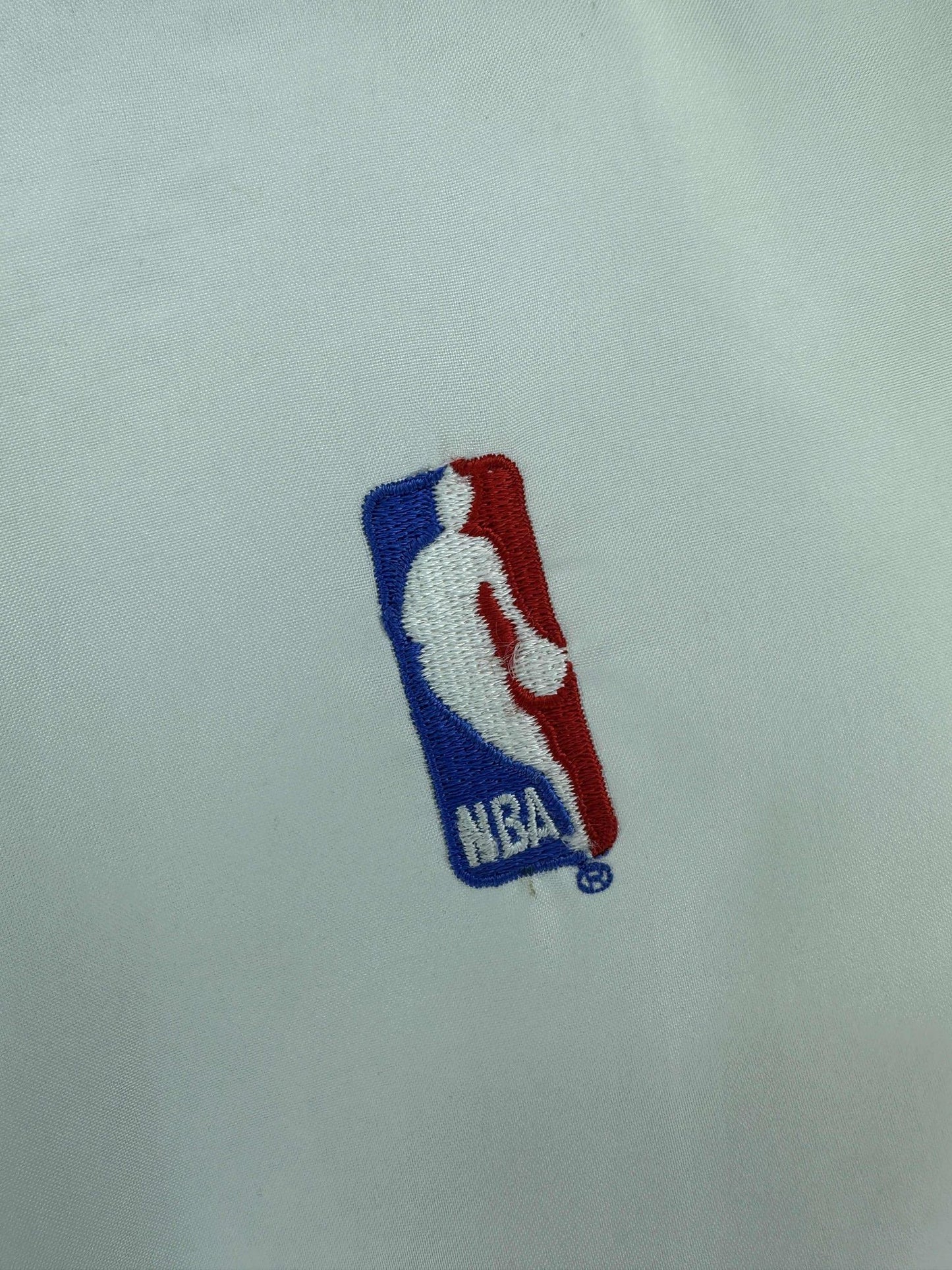 VTG x NBA x Champion x Phoenix Suns x Big Logo Button Up Light Bomber Style Jacket - L