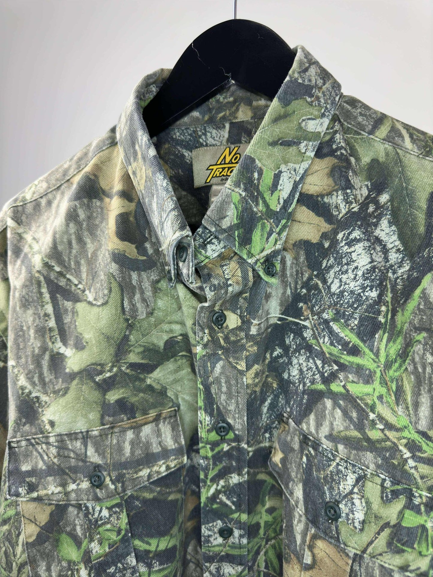 No Trace x Real Tree x Mossy Oak x Camouflage Long Sleeve Button Up - XL