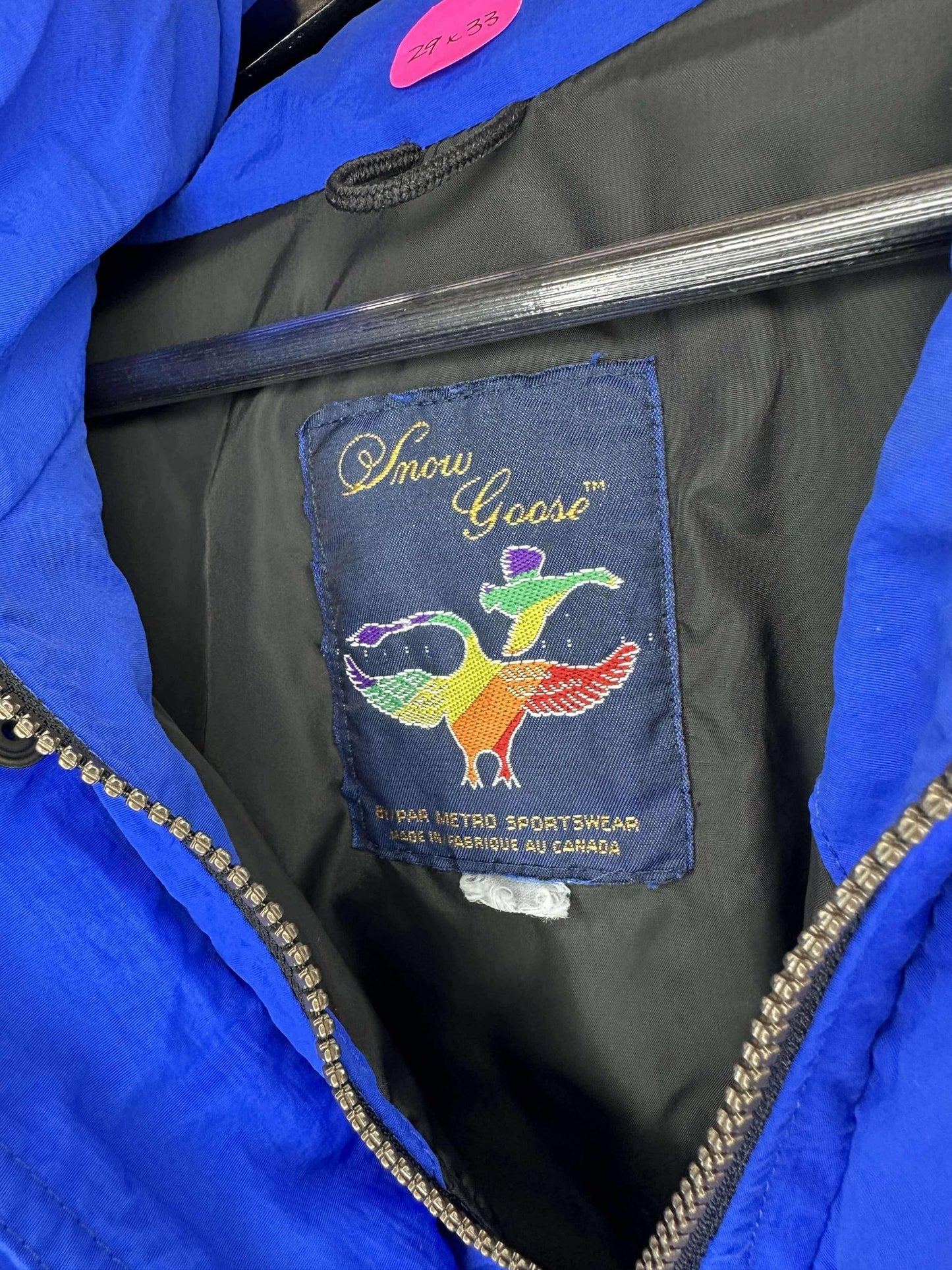 VTG x Snow Goose x Gore-Tex x Canada Goose x Blue Full Zip Parka Jacket - Cut Tag (XL)