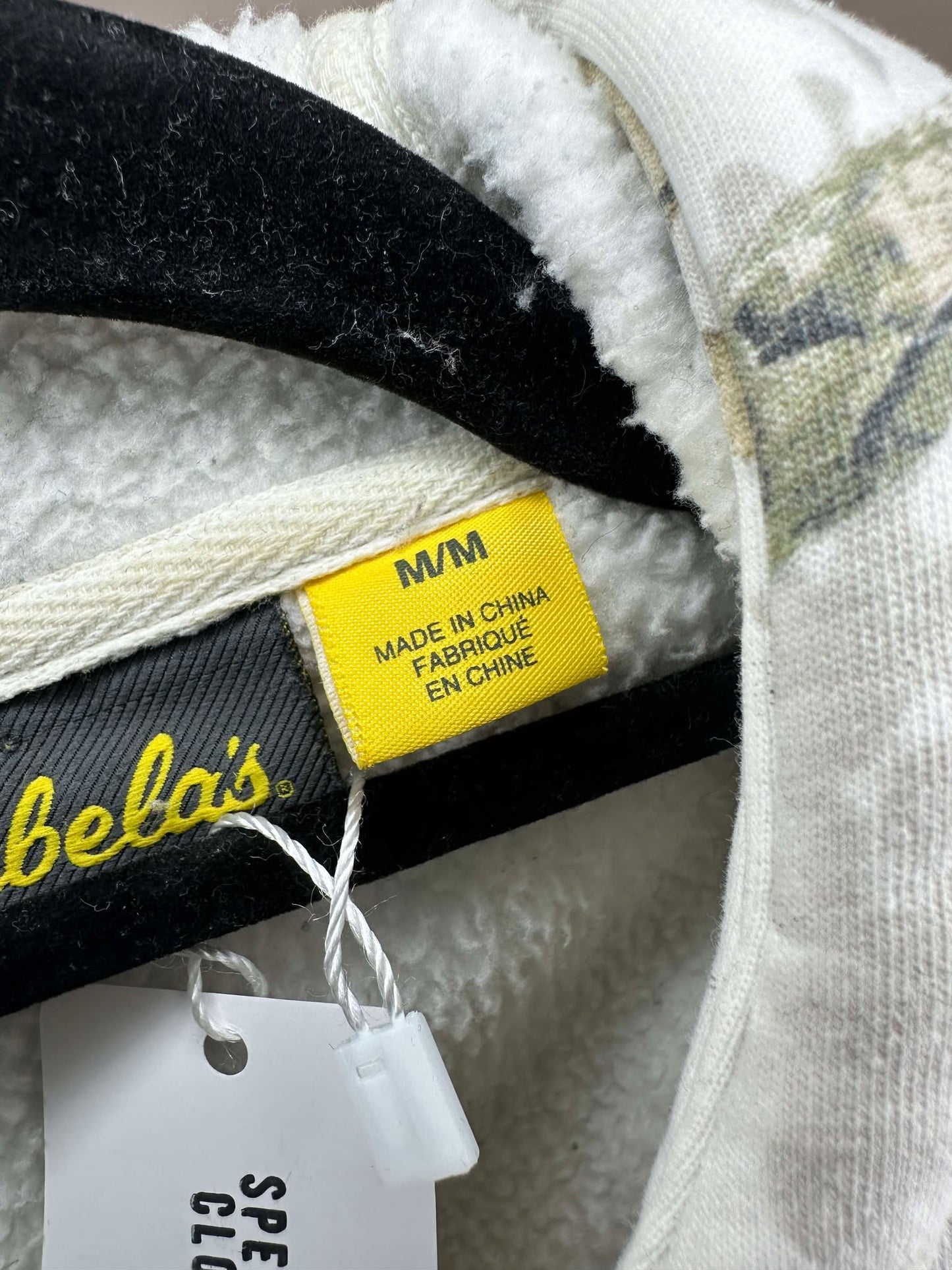 Cabela's x Predator Quest x Embroidered Logo x Snow Real Tree Camouflaged Full Zip Hoodie - M