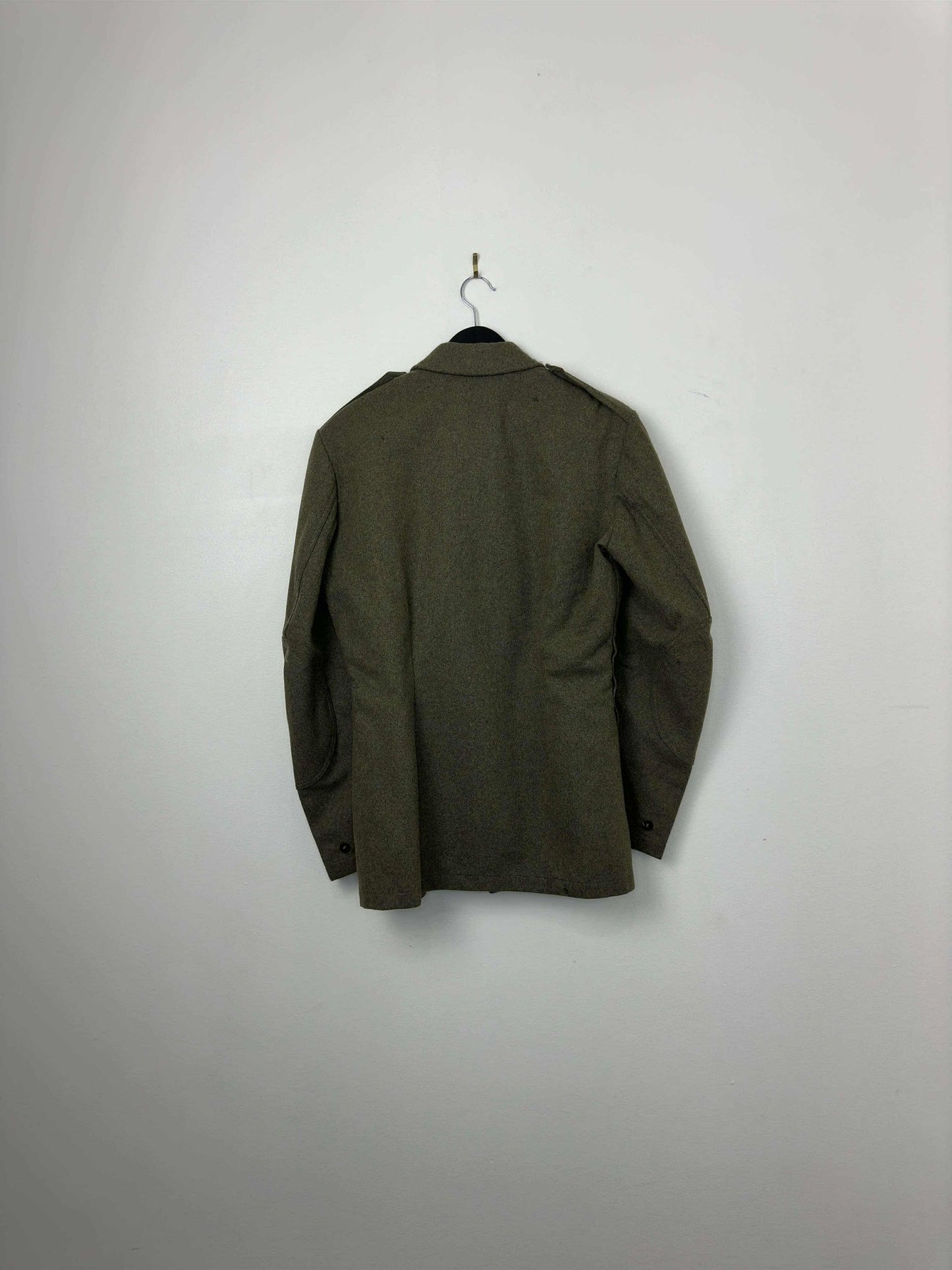 VTG x World War 2 x Olive Germany Button Up Uniform Style Jacket - No Tag (M)