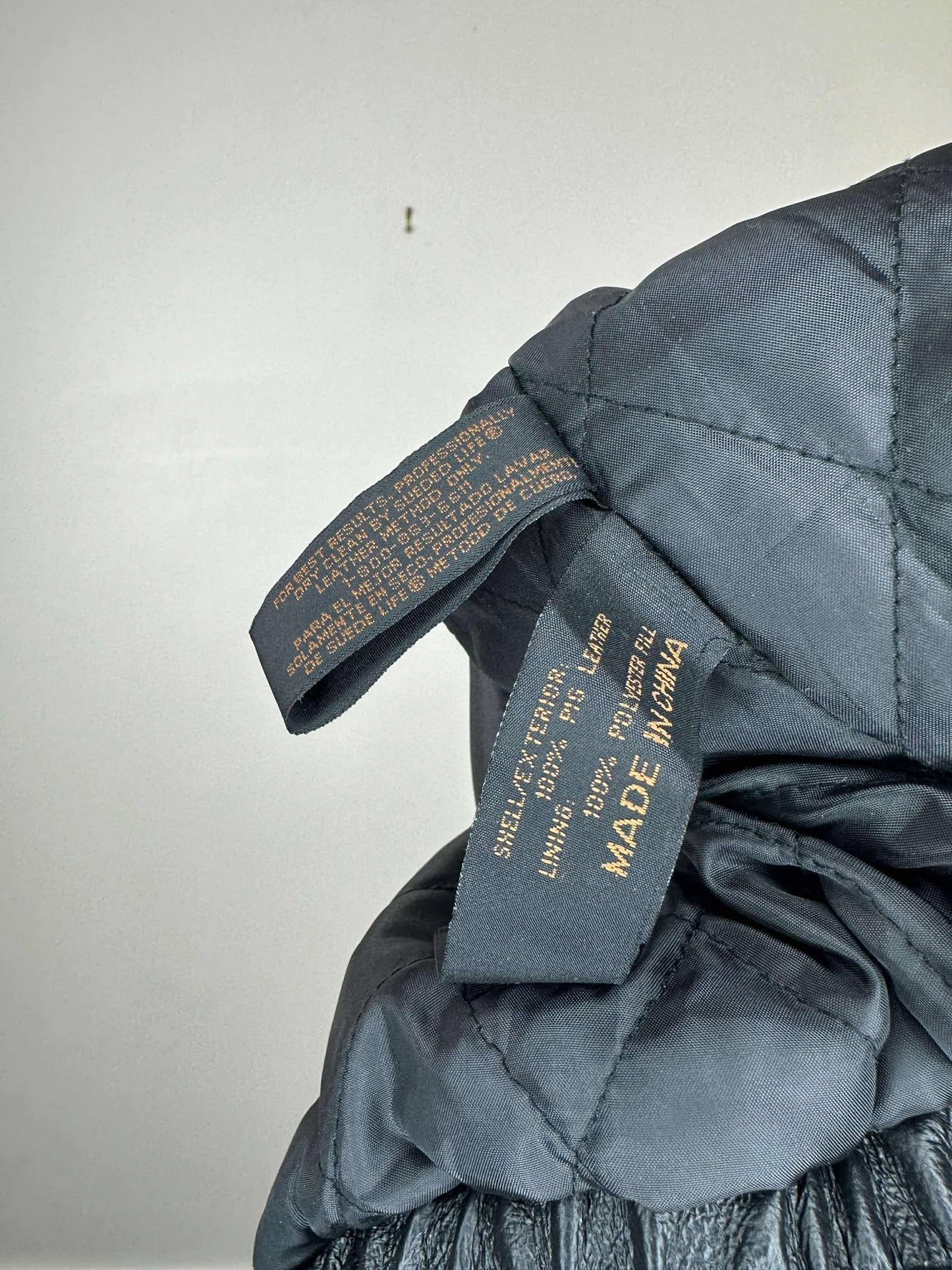 VTG x Canyon Outback x PSAMS Embossed x Black Genuine Pig Leather Jacket - L