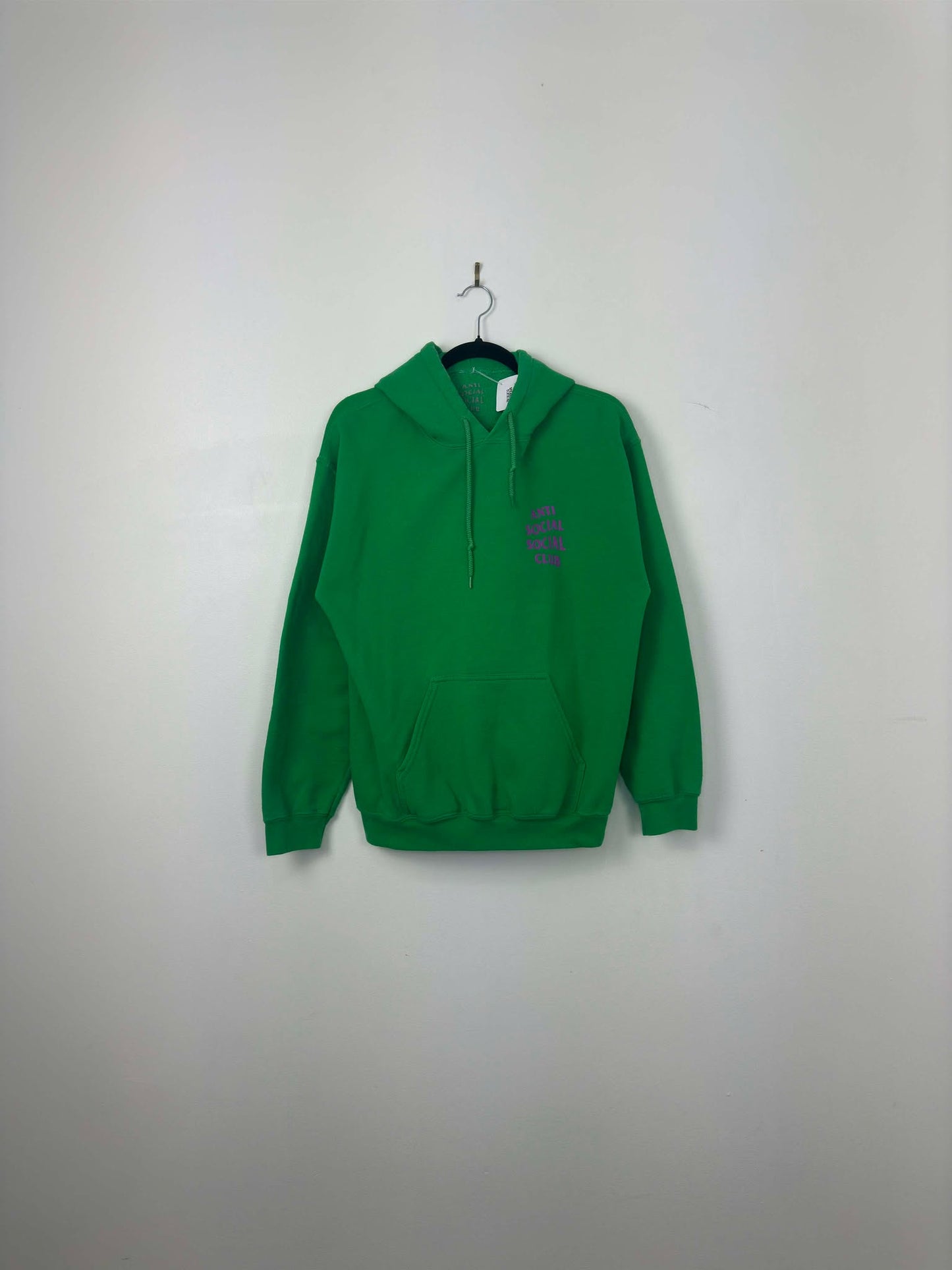 Anti Social Social Club x Purple Logo Pullover Essential Green Hoodie - M