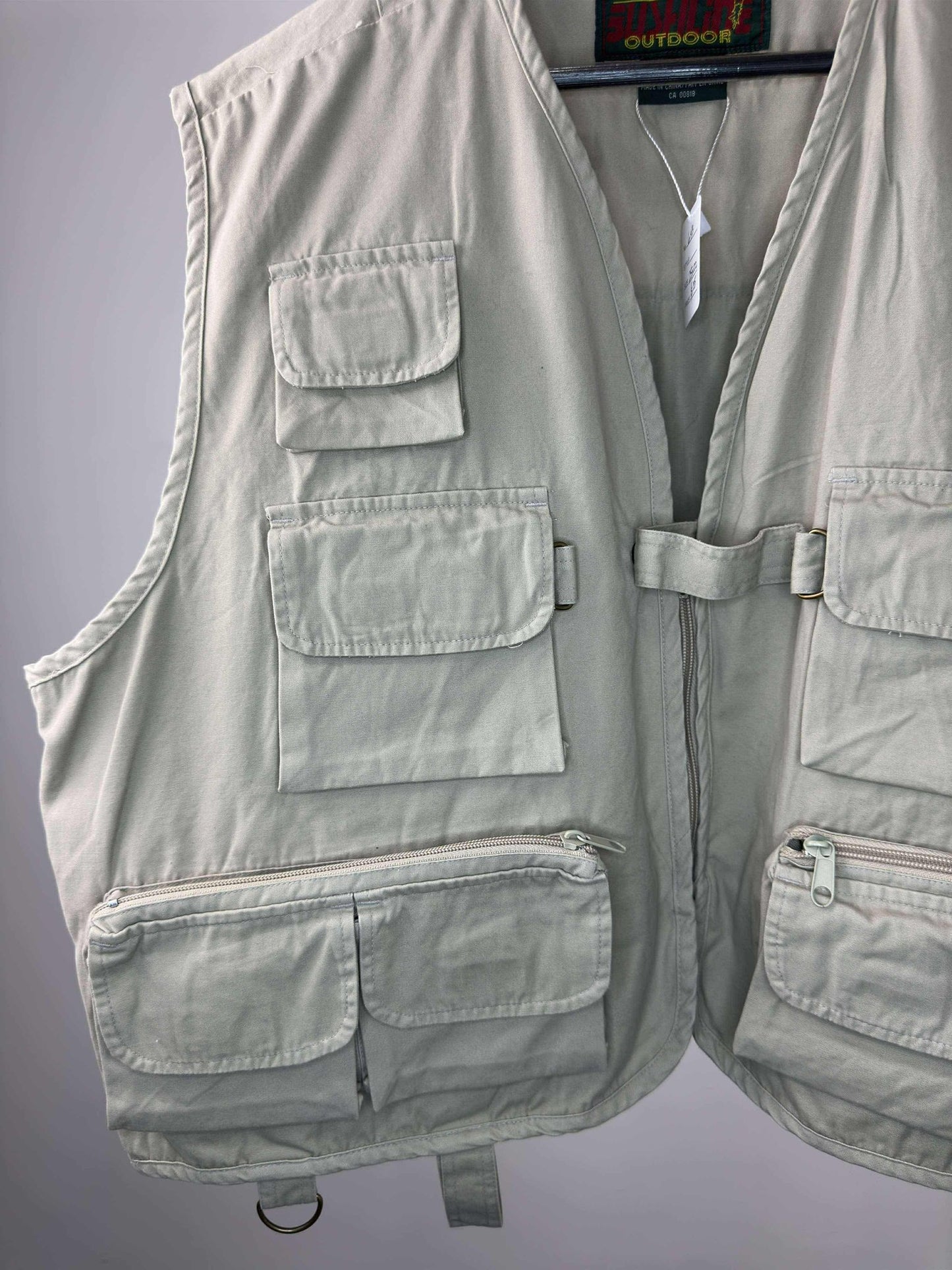 Bushline Outdoor x Beige Fishing Multipocketed Vest - XL