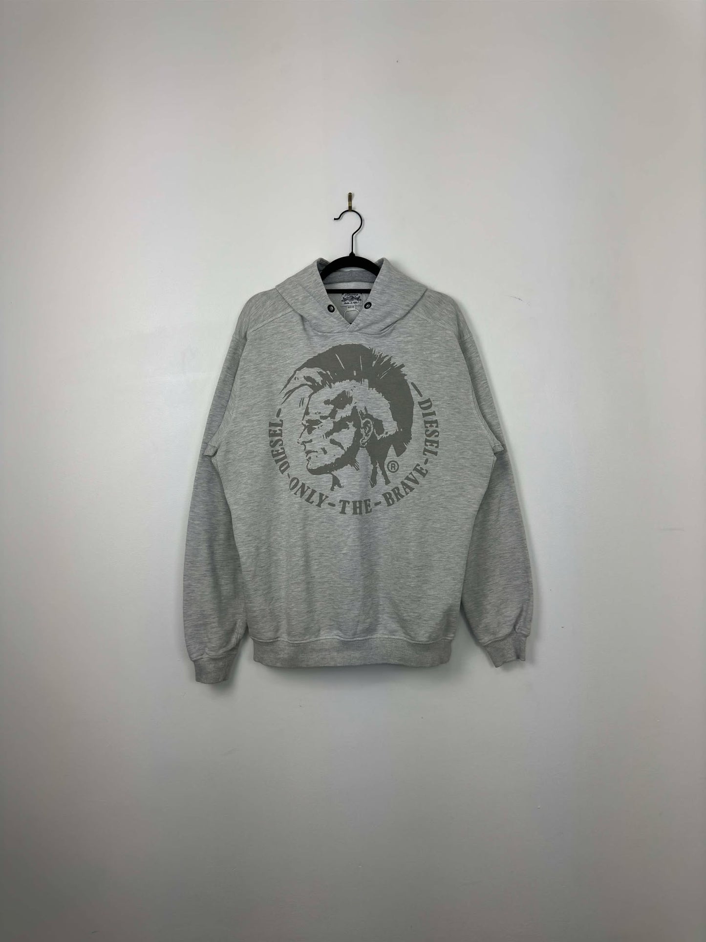VTG x Diesel Industry x Big Logo Pullover Hoodie - XL