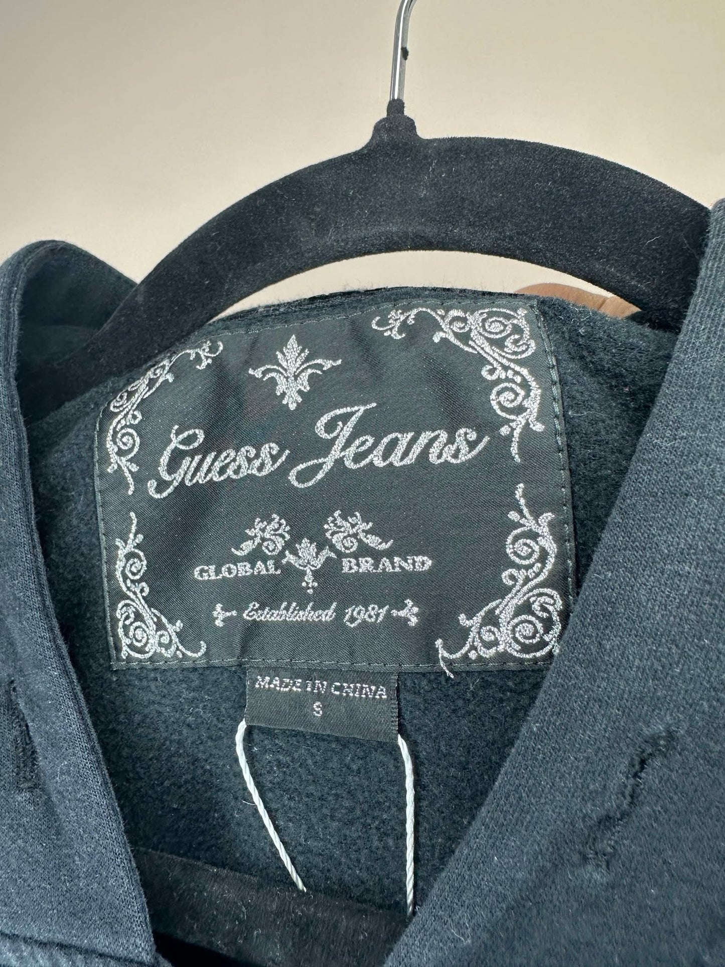 Y2K x Guess Jeans x Black Full Zip Hoodie - Women's S