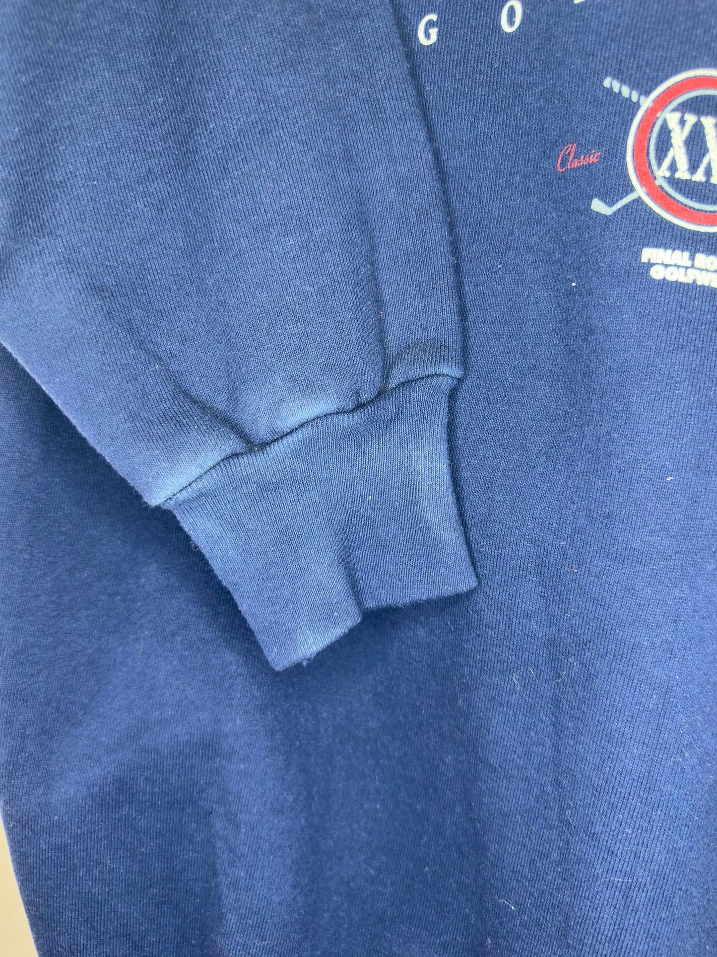 VTG x Freeman Sports x Property of Final Round Golf Wear x Navy Pullover Crewneck - L
