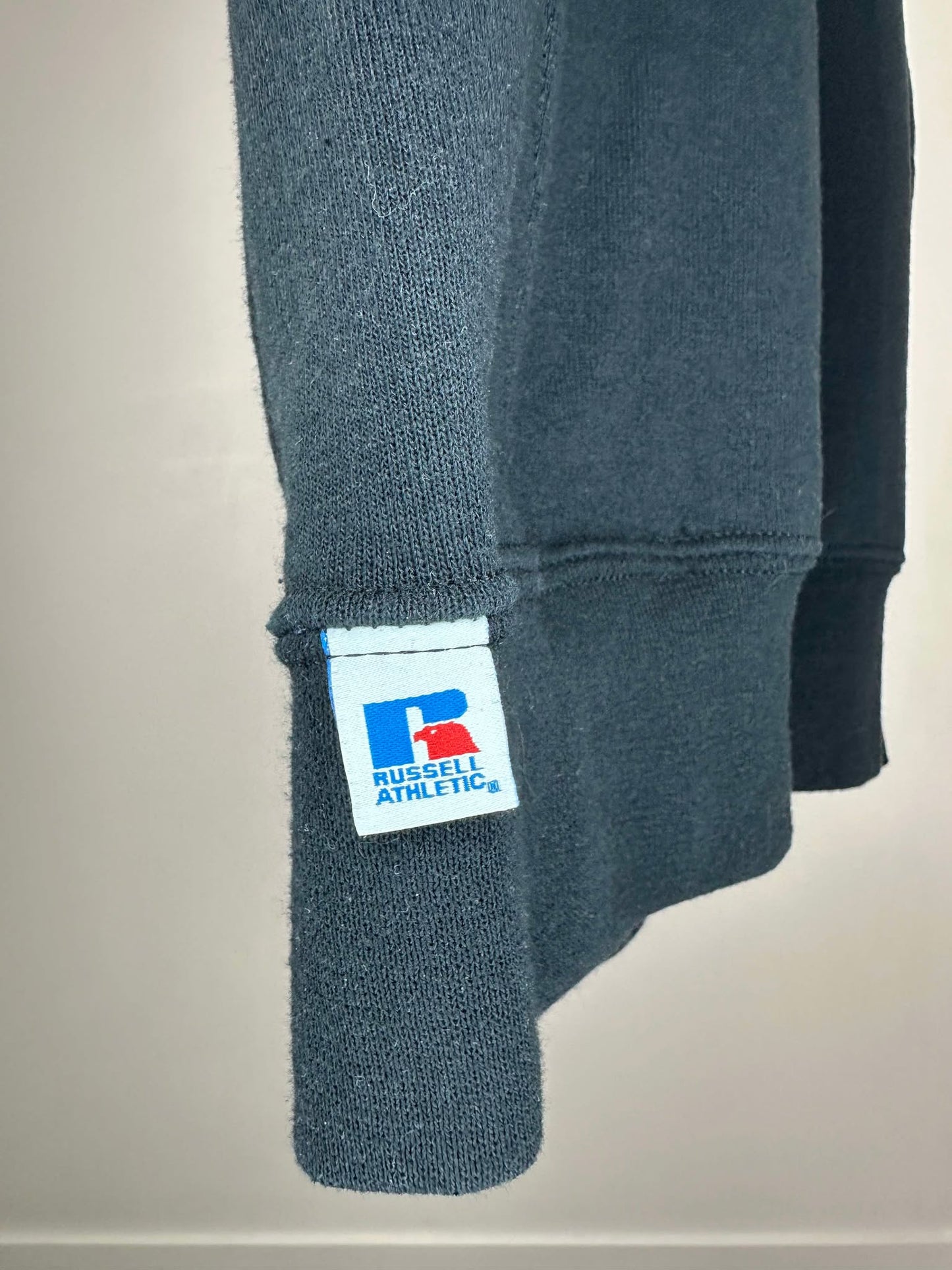 VTG x Russell Athletic x Duke University x Blue Devil x Black Pullover Crewneck - S
