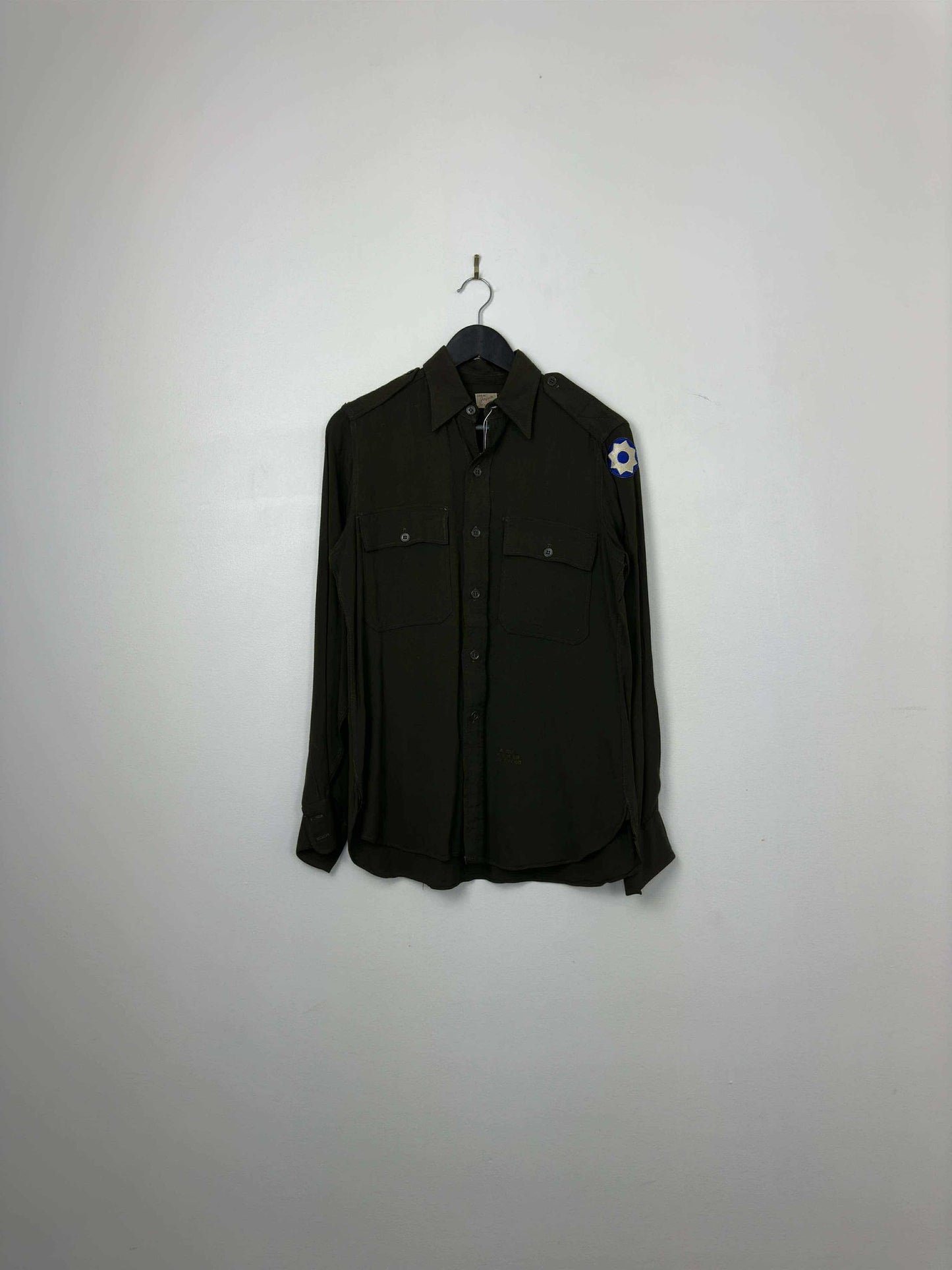 VTG x Jayson x World War x Military Green Long Sleeve Button Up - No Tag (S)
