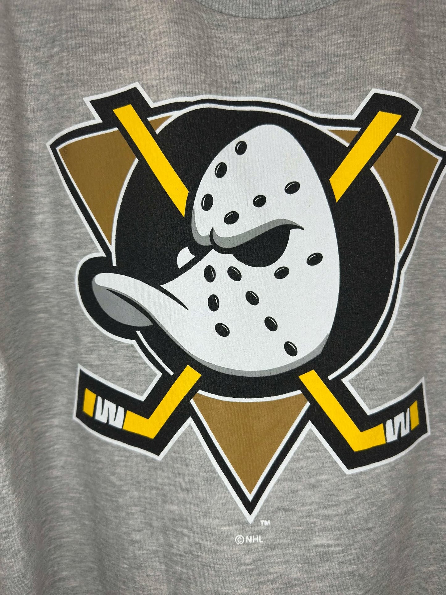 NFL x Anaheim Mighty Ducks x Grey Pullover Crewneck - M
