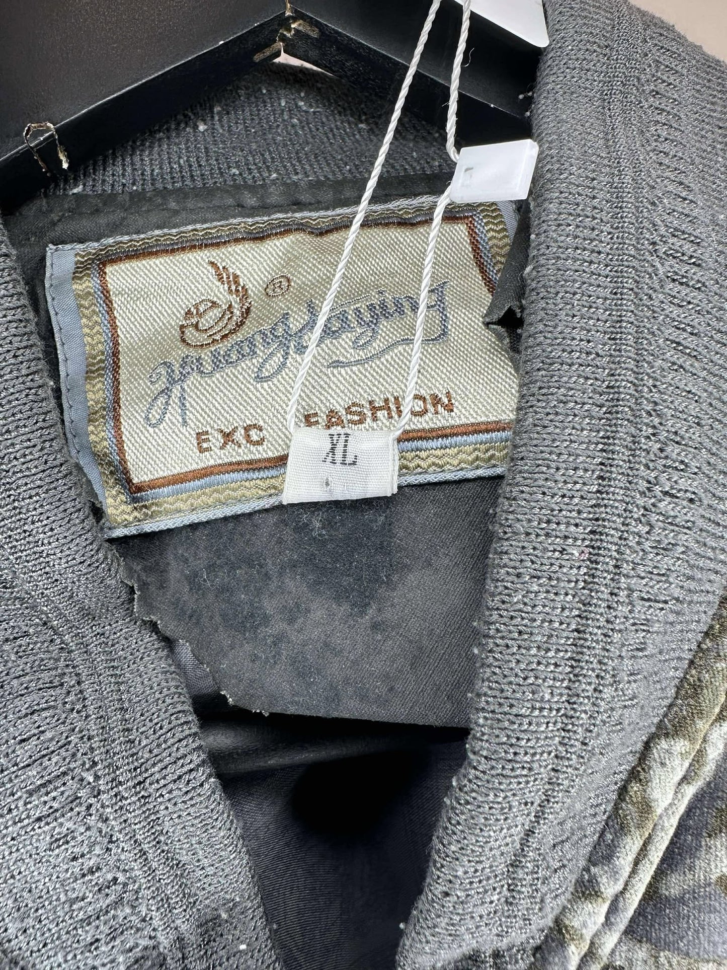 VTG x Huang Daying x AOP Print Light Bomber Style Jacket - XL
