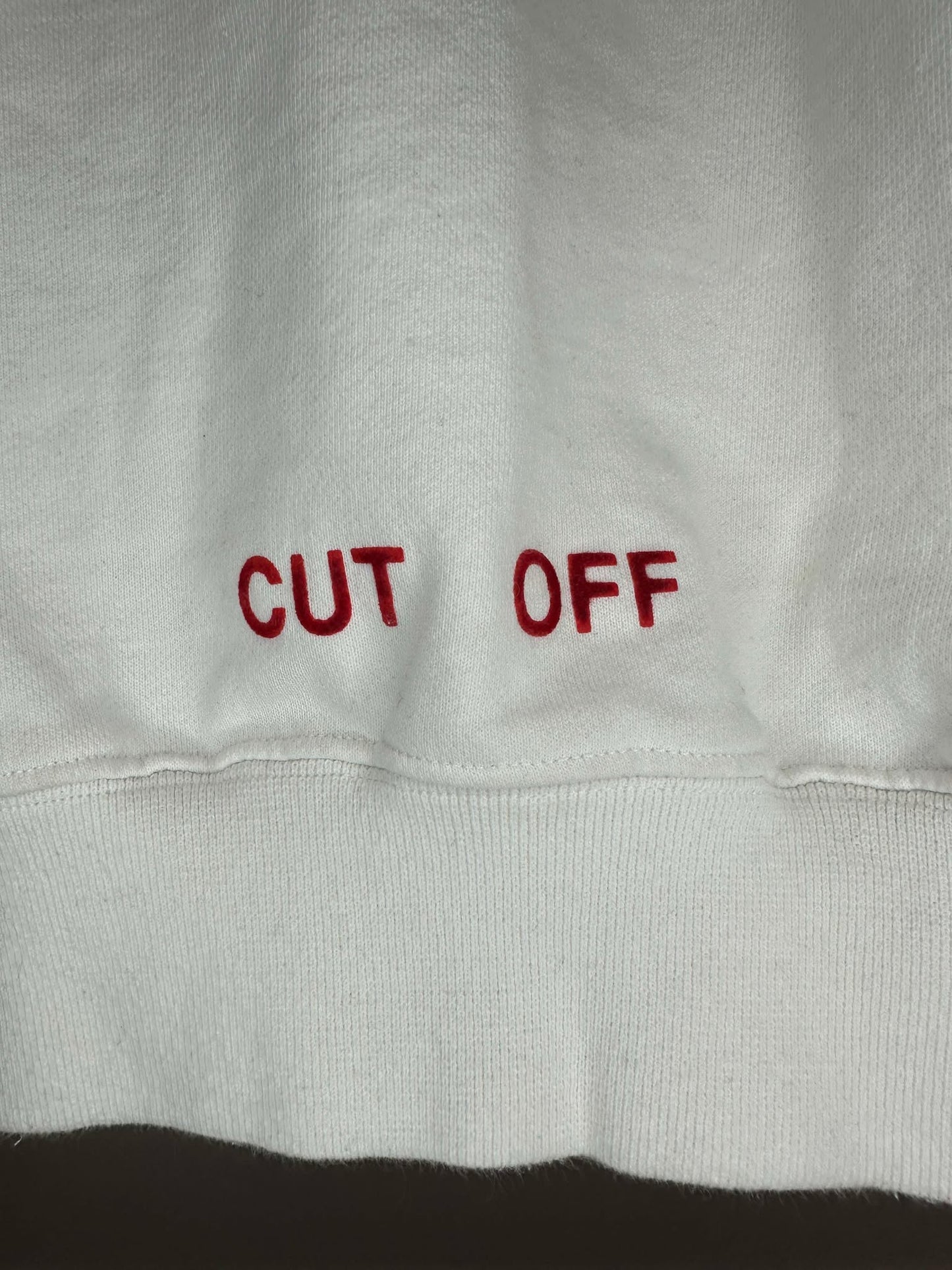 Off White x Arrows x Caravaggio Annunciation x Full Graphic White Pullover Hoodie - XL