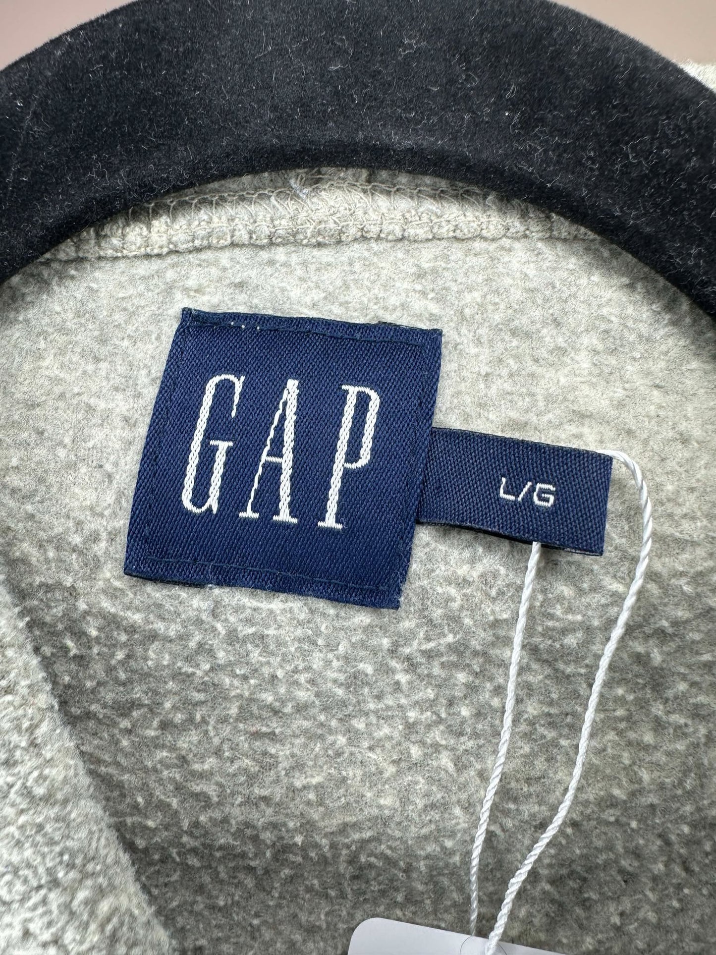 GAP x Beige Sherpa Fleece Type Pullover Hoodie - L