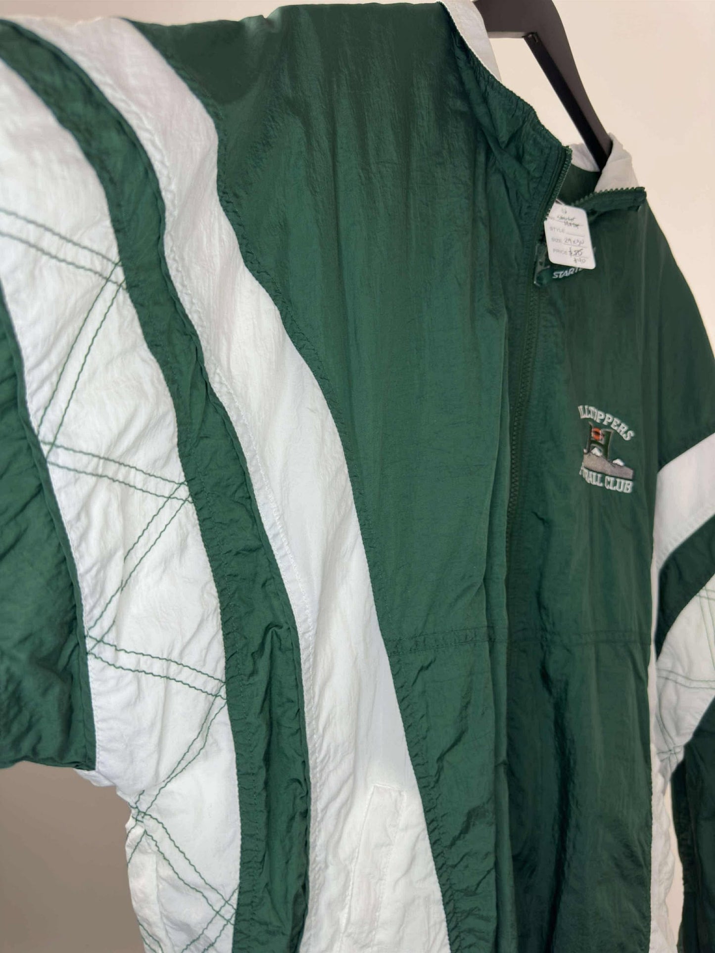 VTG x Starter x Hilltoppers Football Club x Green Fullzip Light Jacket - XXL