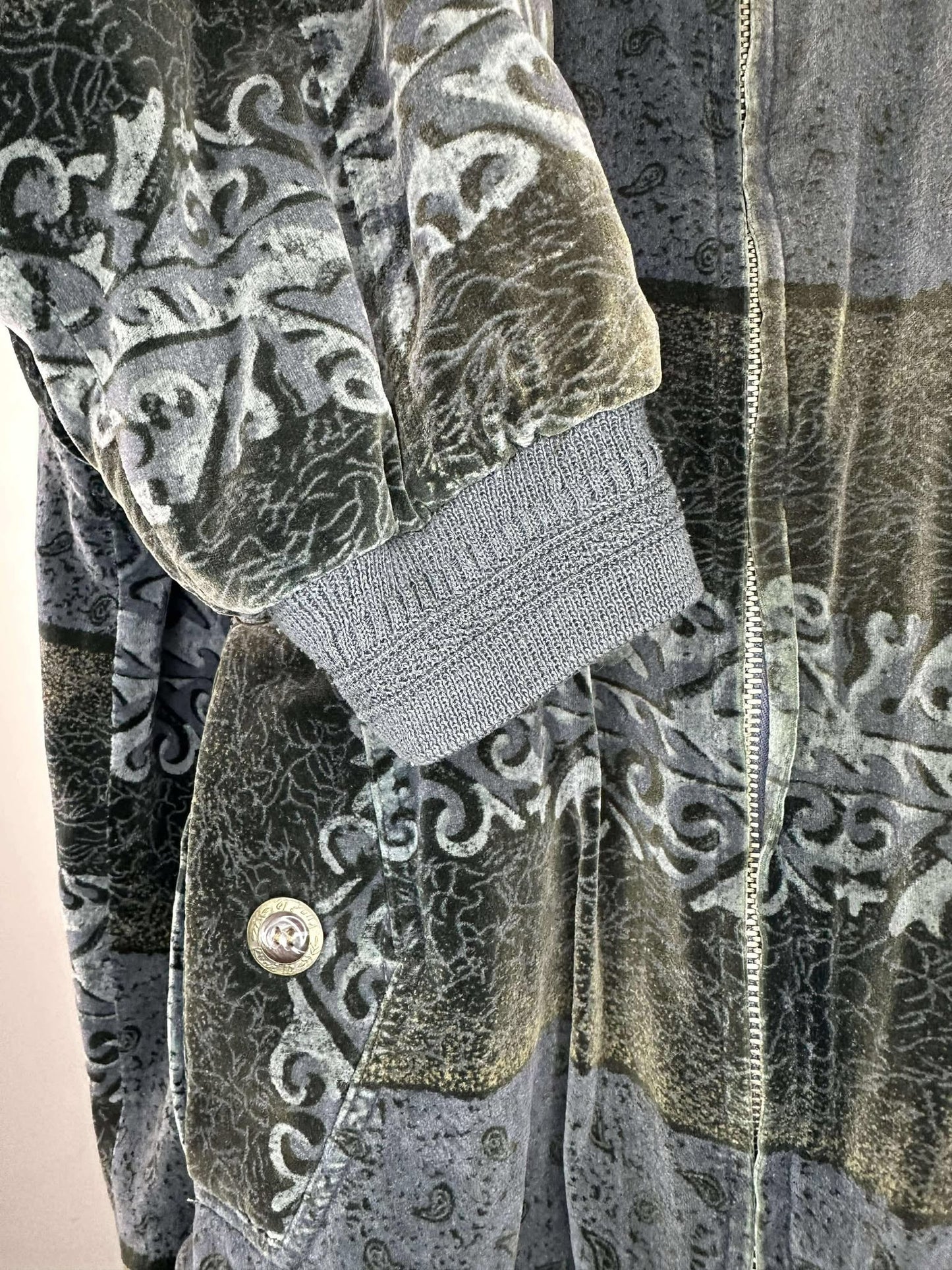 VTG x Huang Daying x AOP Print Light Bomber Style Jacket - XL
