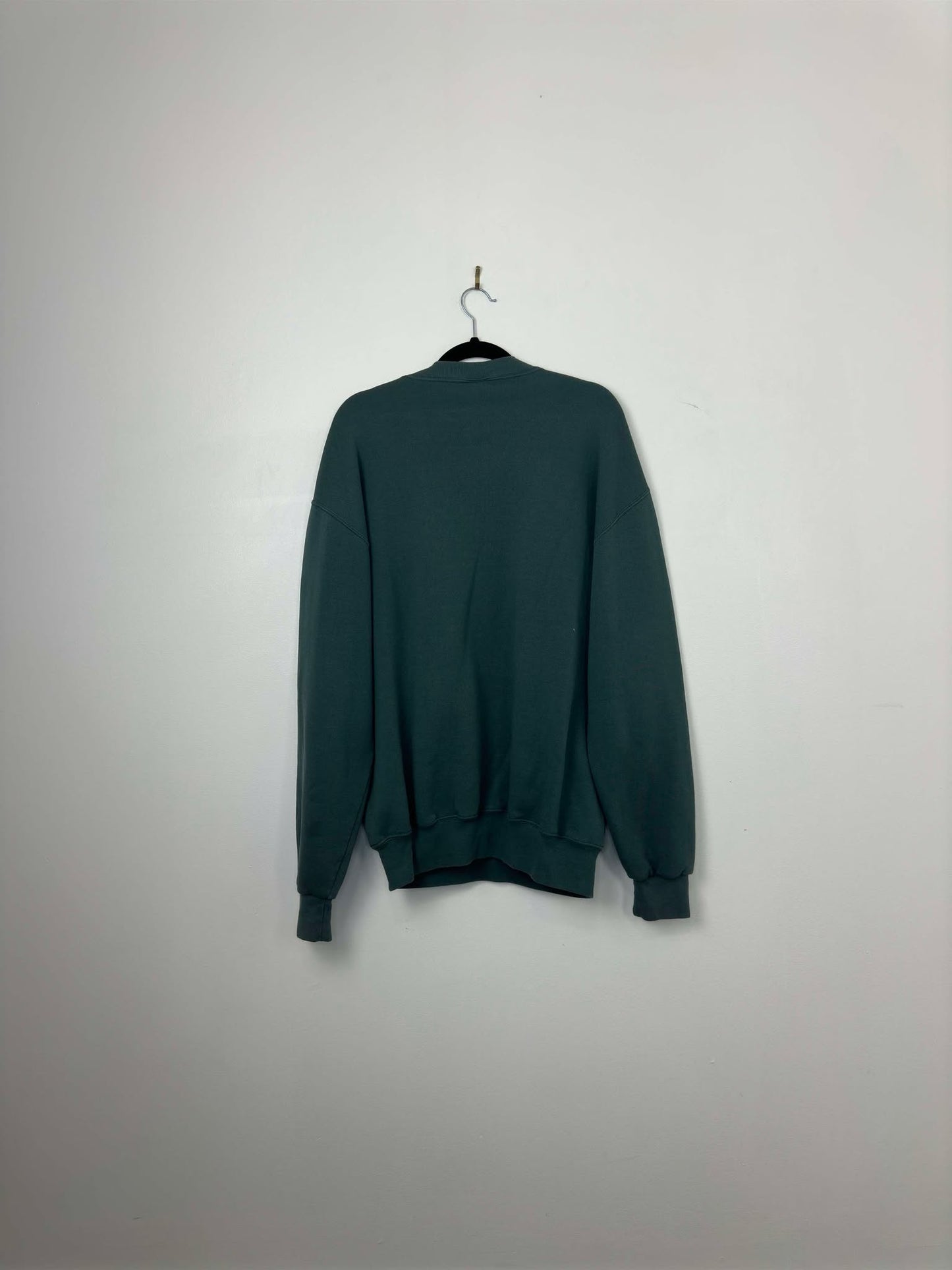 VTG x Russell Athletic x Green Essential Blank Pullover Crewneck - L