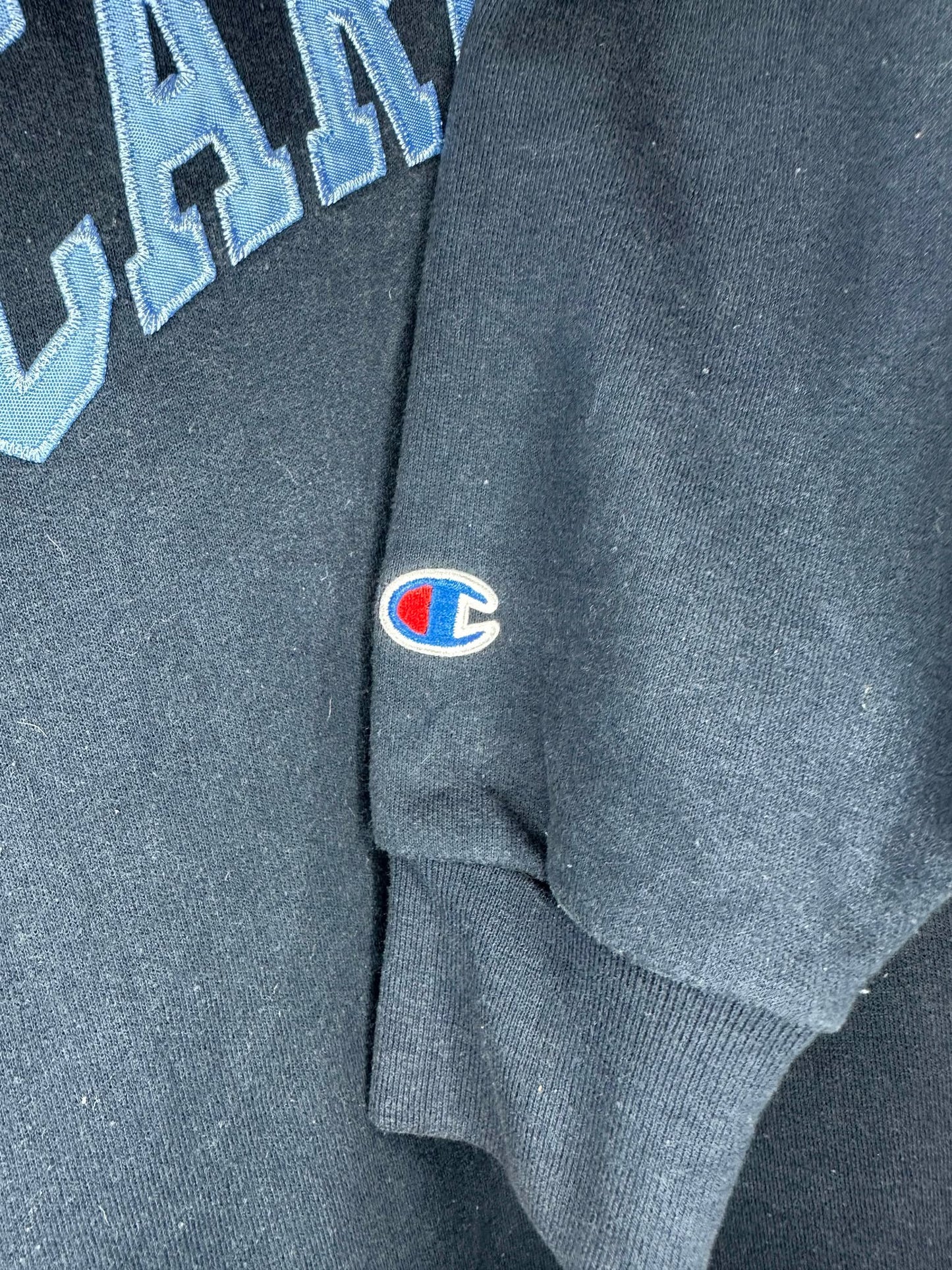 Champion x North Carolina University x Black Pullover Crewneck - L