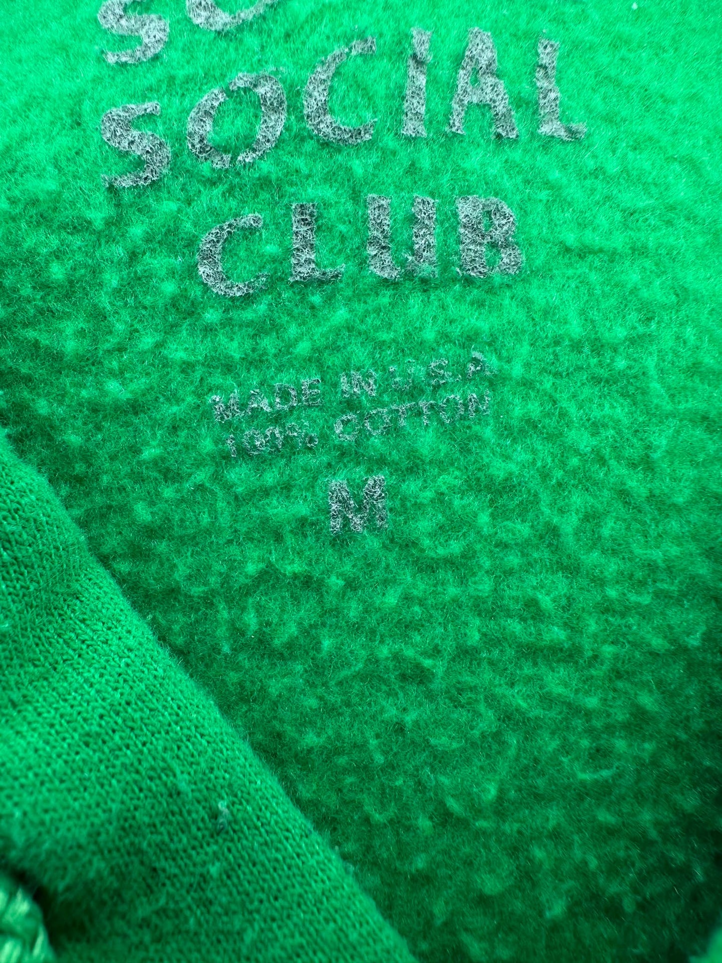 Anti Social Social Club x Purple Logo Pullover Essential Green Hoodie - M