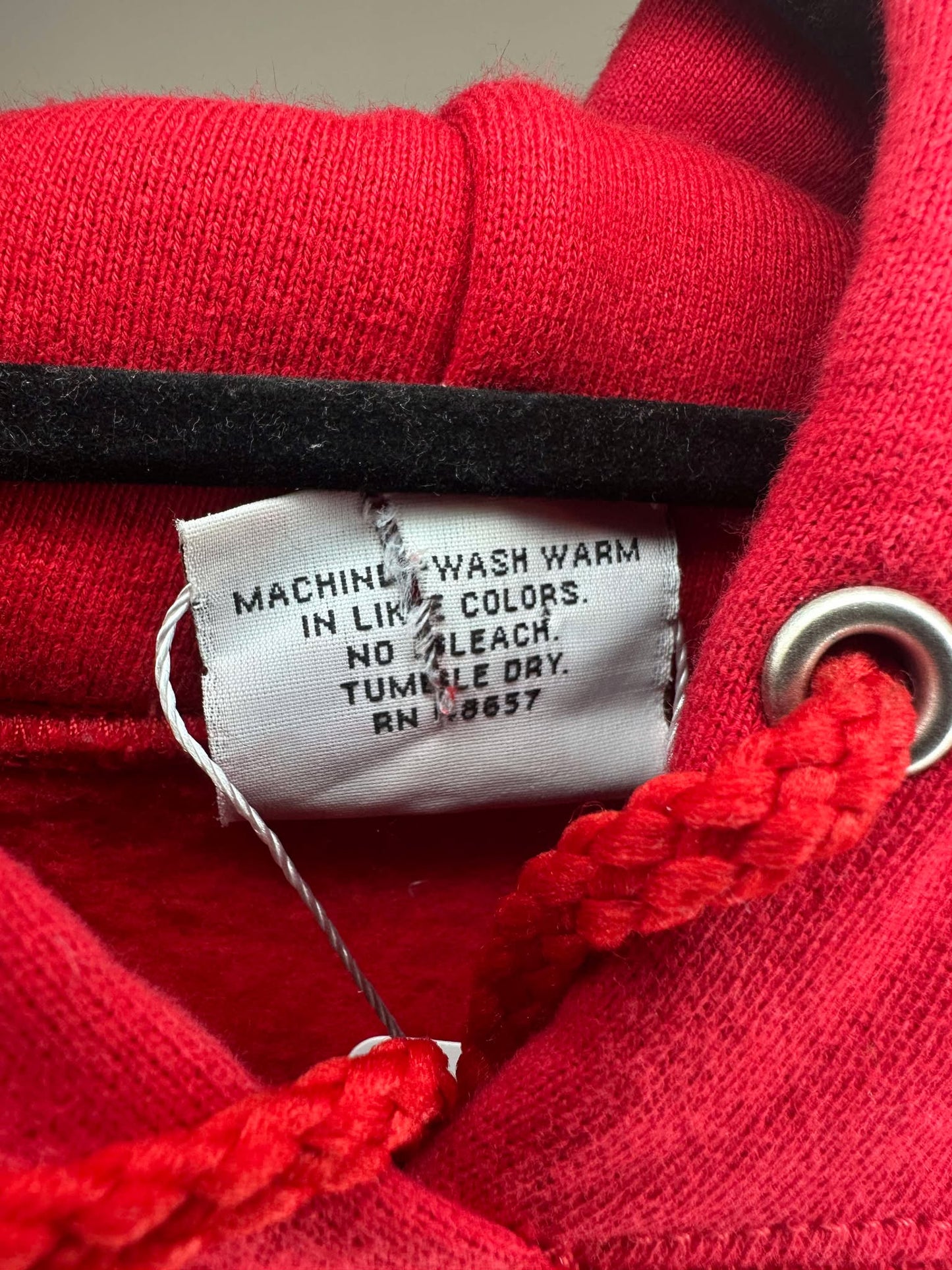 VTG x IOWA State x Collegiate Red Heavy Pullover Hoodie - L