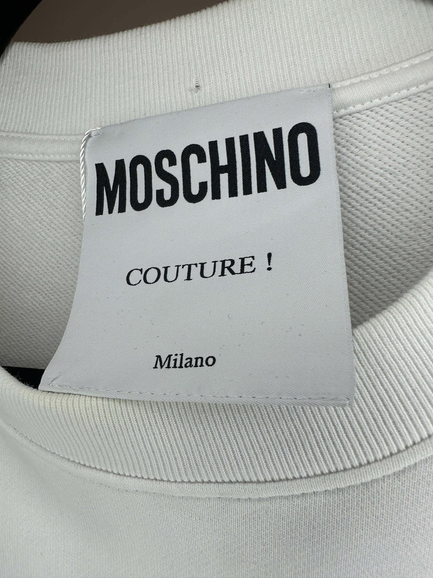 Moschino x Good Energy x White Pullover Crewneck - Cut Tag (M/L)