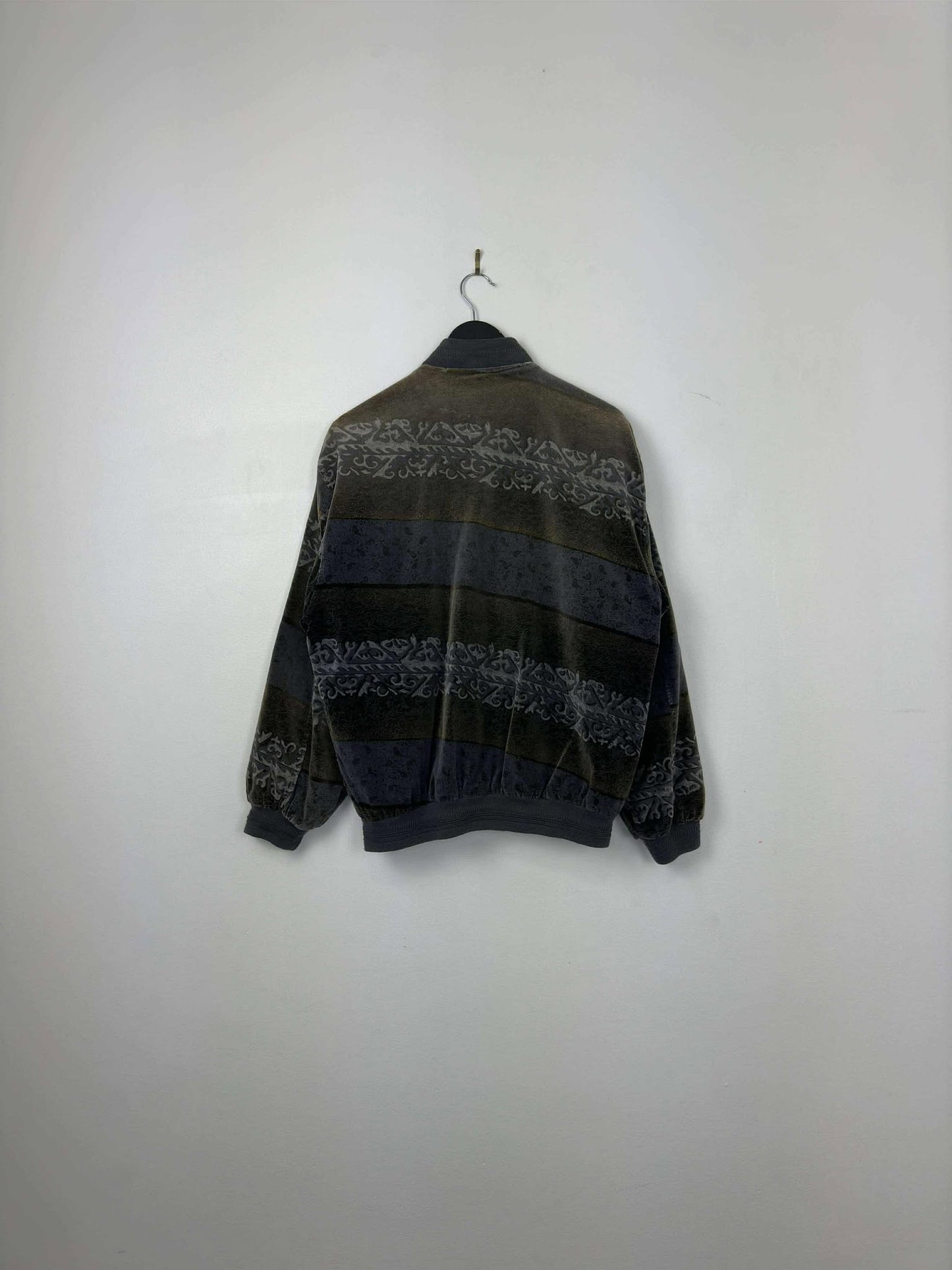 VTG x Huang Daying x AOP Print Light Bomber Style Jacket - XL