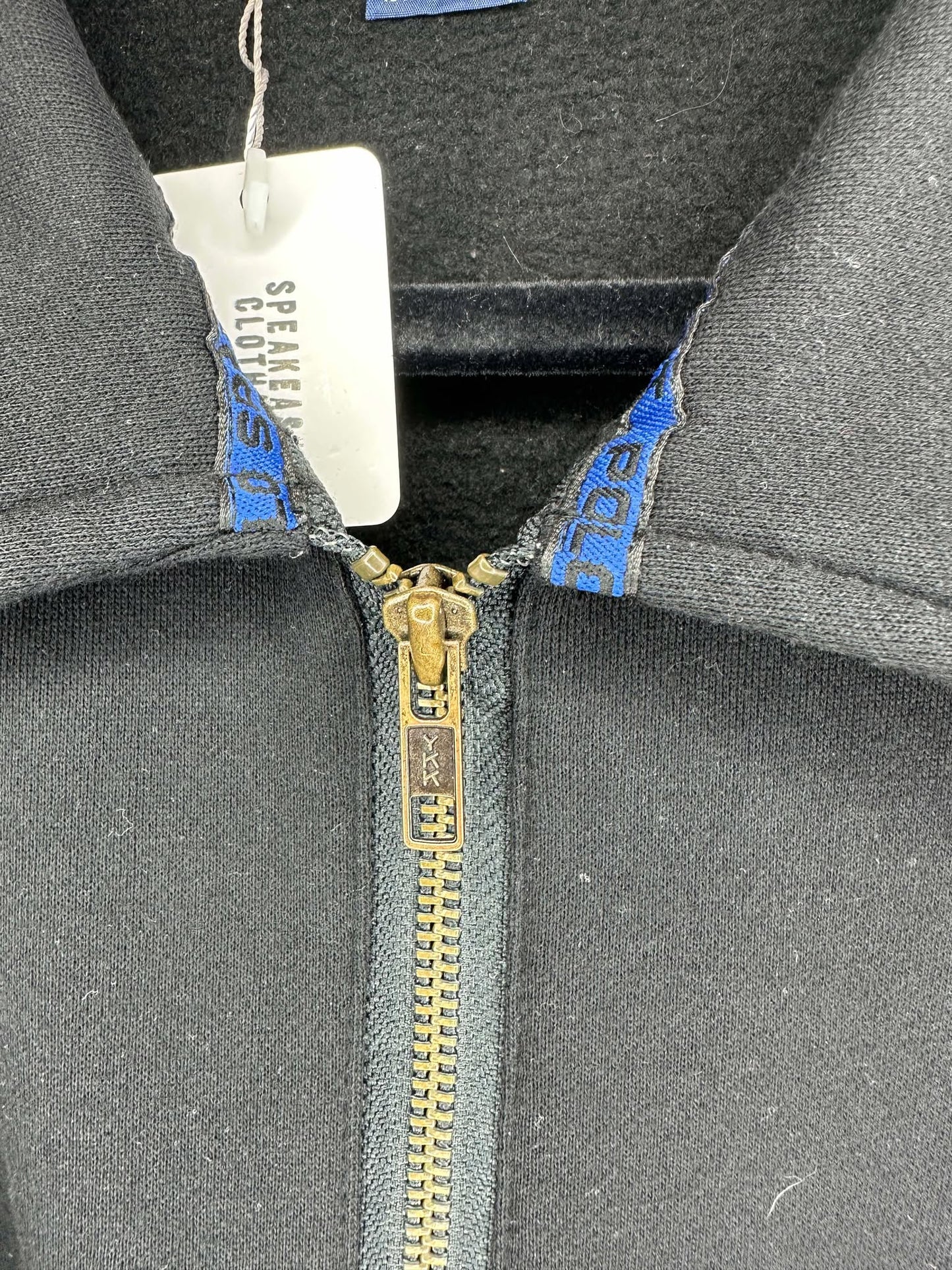 VTG x Polo Sport x Ralph Lauren x Black Quarterzip Collared Pullover - XL