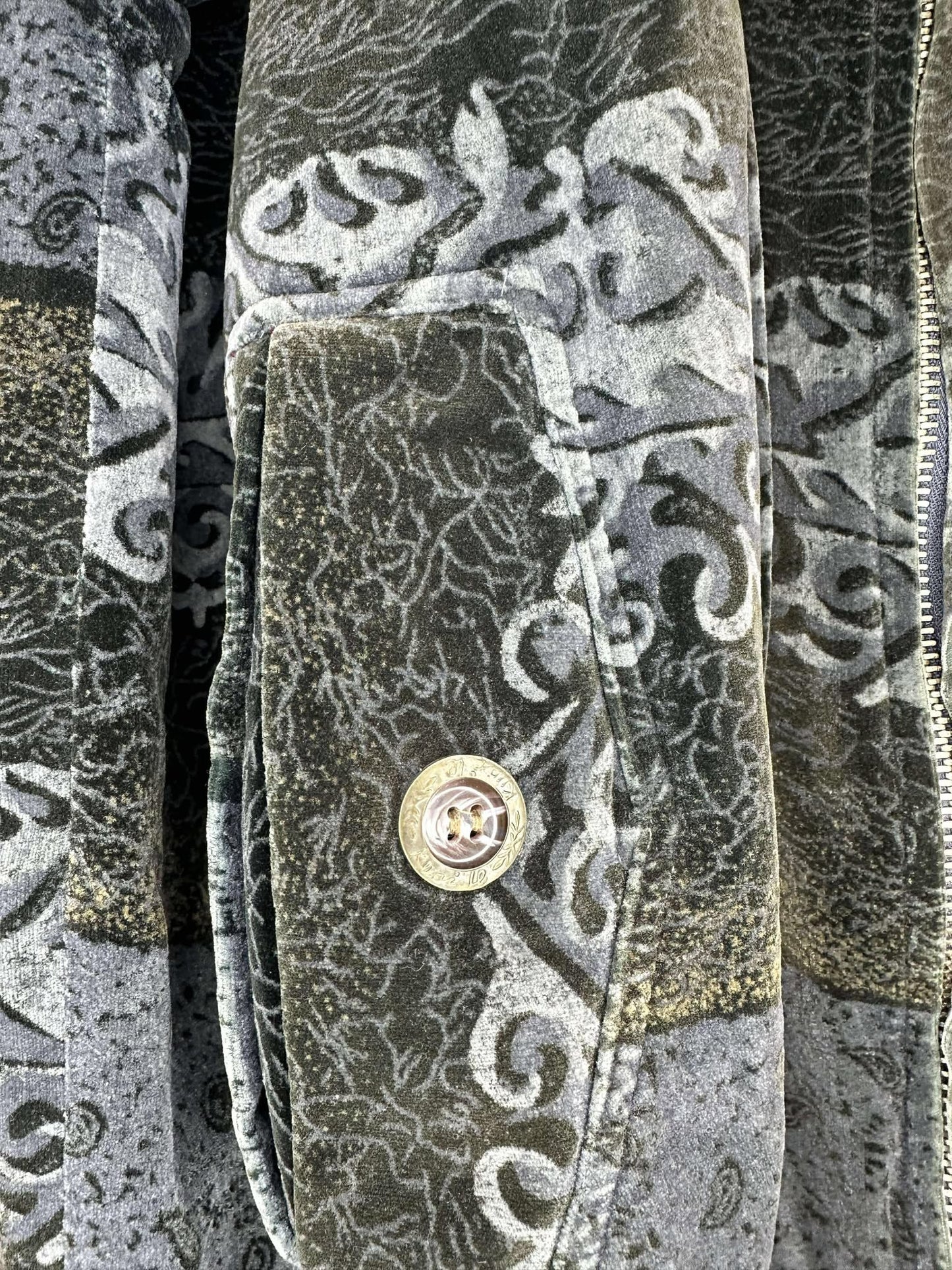 VTG x Huang Daying x AOP Print Light Bomber Style Jacket - XL