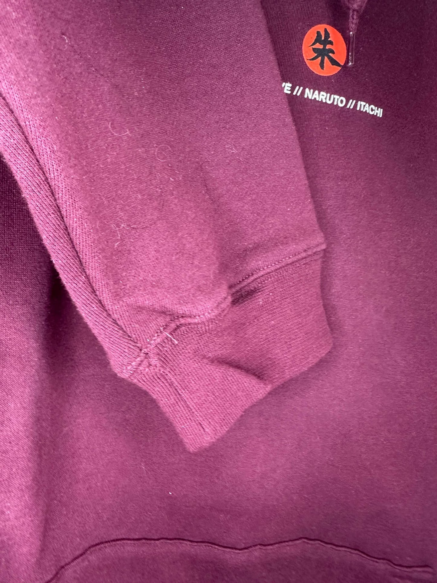 BNWT x Primitive x Naruto Shippuden x Uchiha Itachi x Maroon Pullover Hoodie - XL