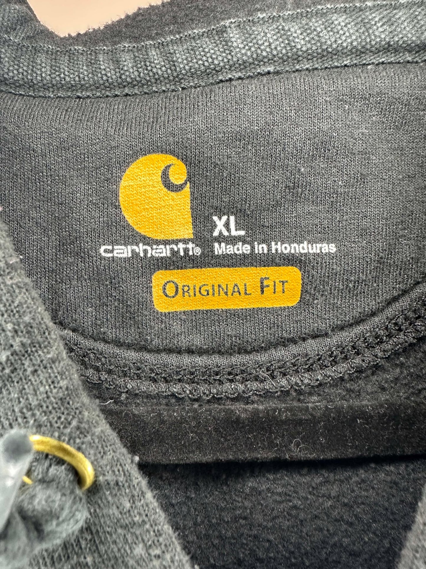 Carhartt x Eagle Builders x Embroidered Black Full Zip Hoodie - XL