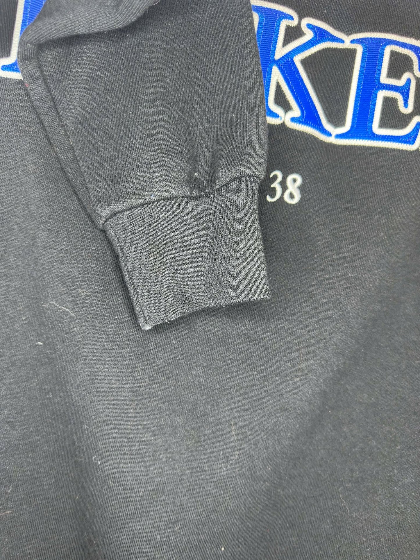 VTG x Russell Athletic x Duke University x Blue Devil x Black Pullover Crewneck - S