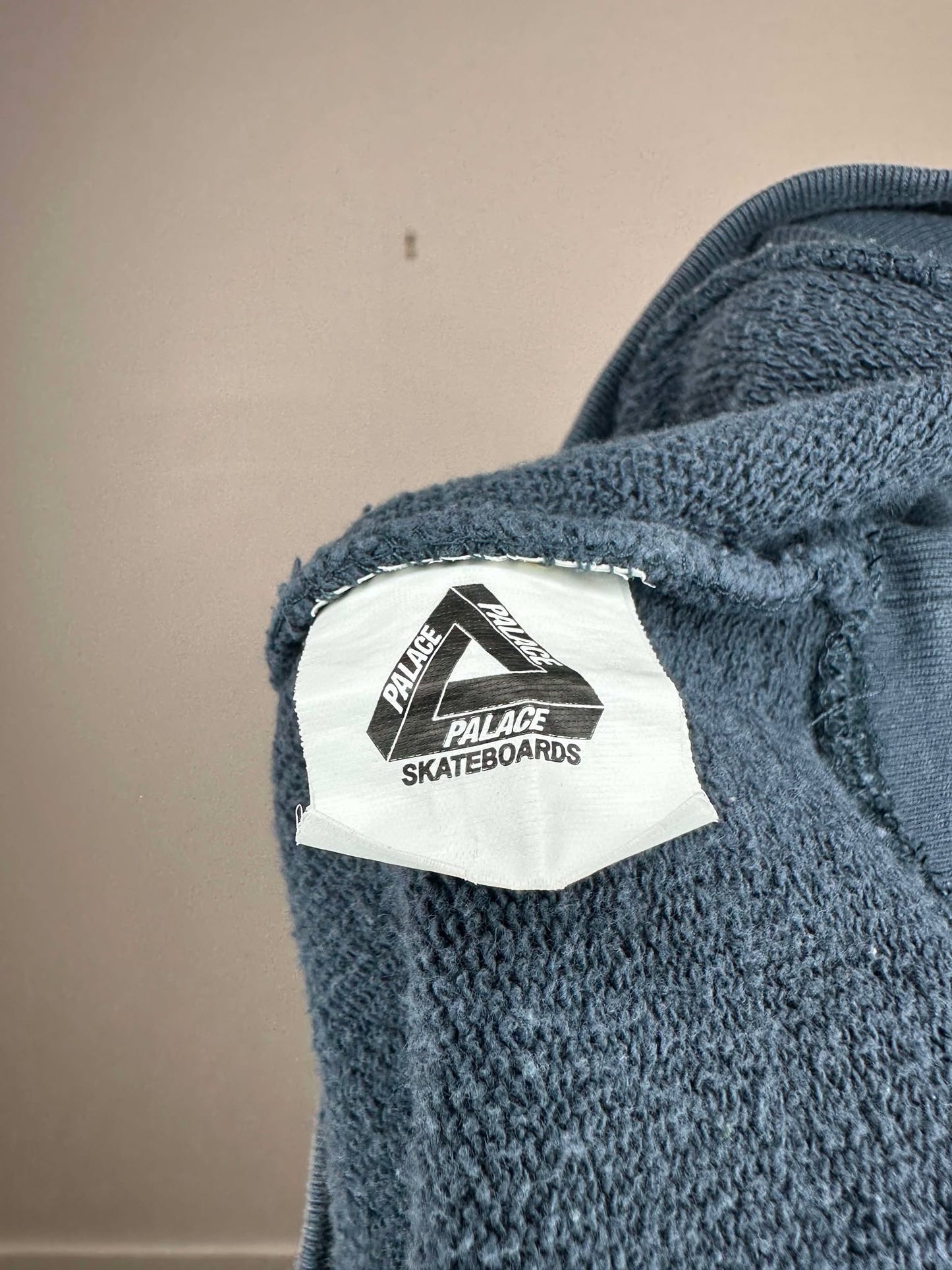 PALACE x Dark Blue Tri Logo Pullover Crewneck - L