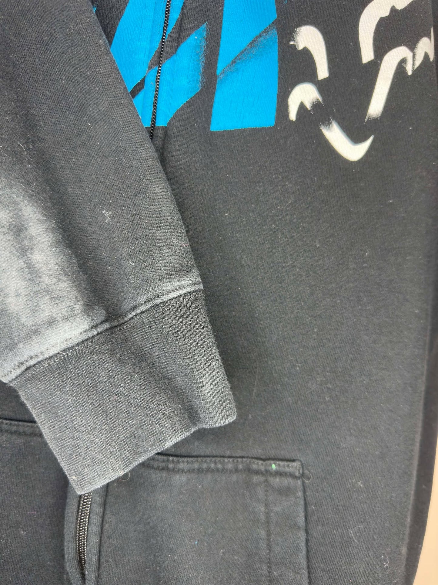 Y2K x FOX x Created to Destroy x Black Essential Full Zip Hoodie - L