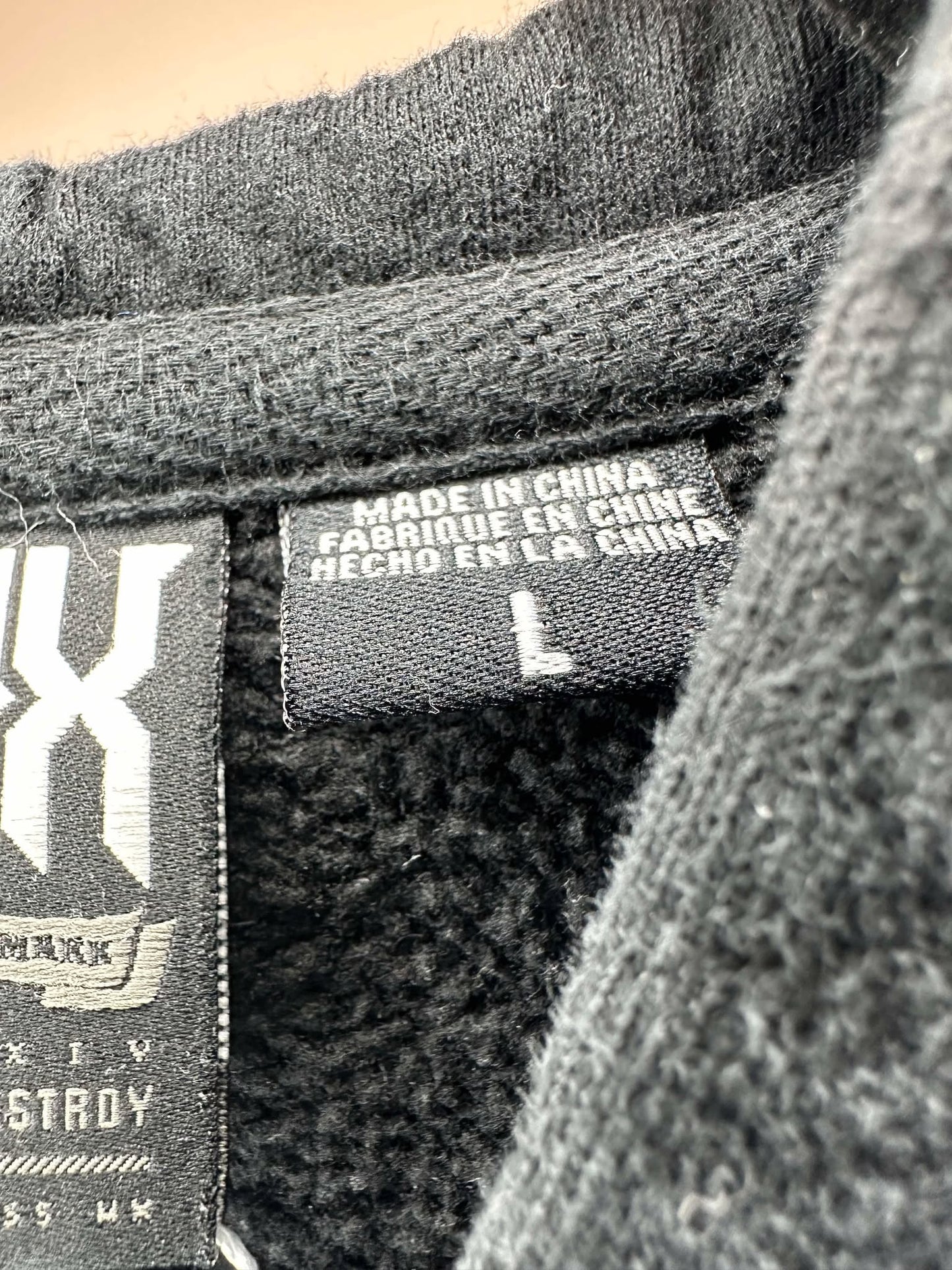 Y2K x FOX x Created to Destroy x Black Essential Full Zip Hoodie - L