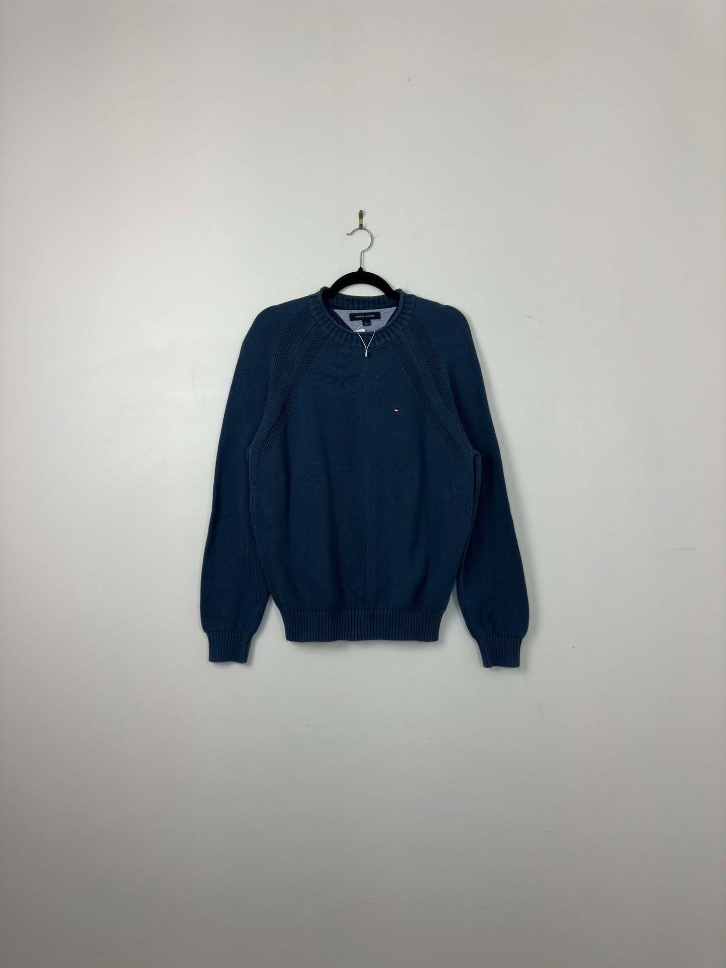 Y2K x Tommy Hilfiger x Navy Pullover Knit Sweater - M