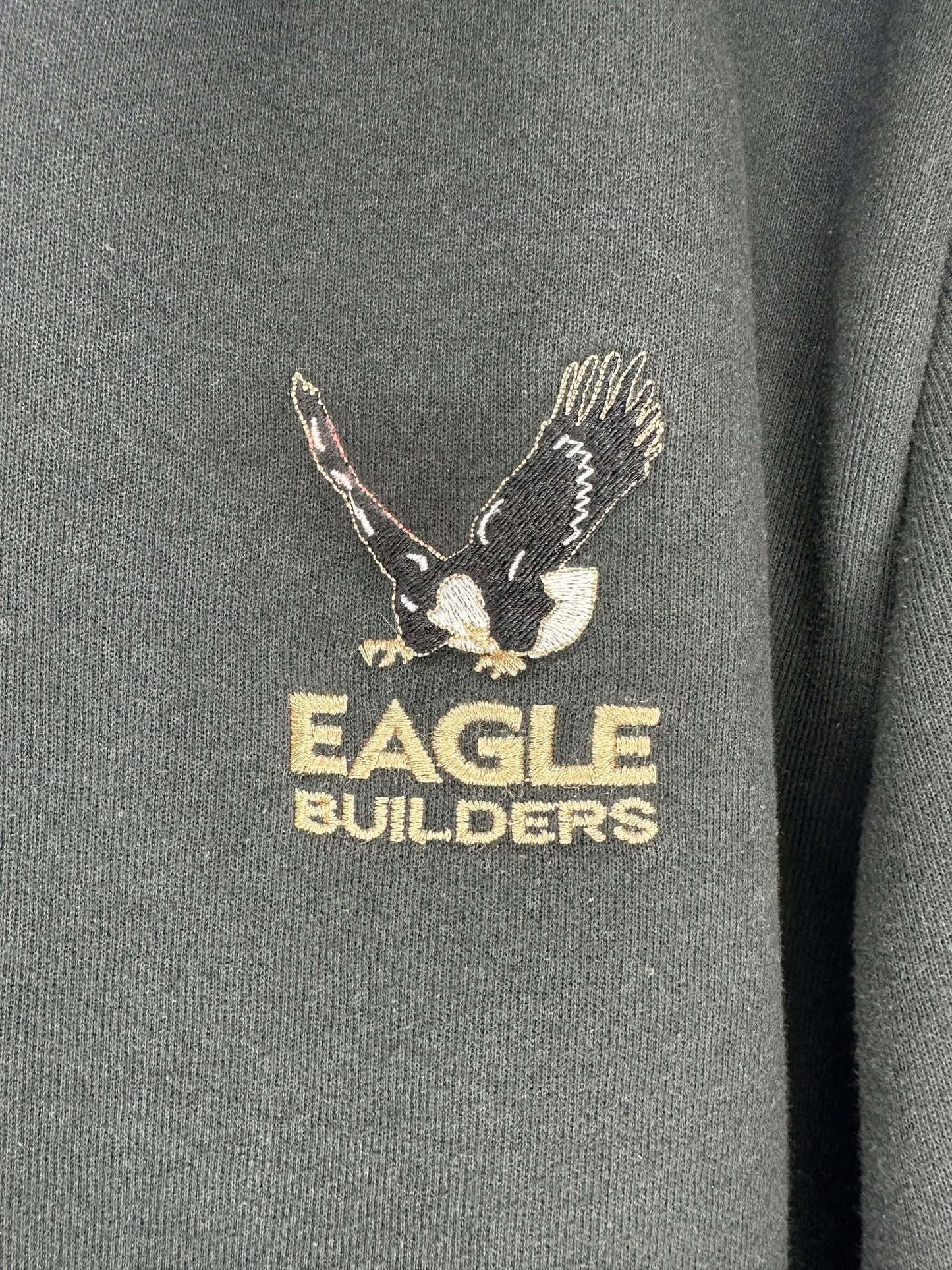 Carhartt x Eagle Builders x Embroidered Black Full Zip Hoodie - XL