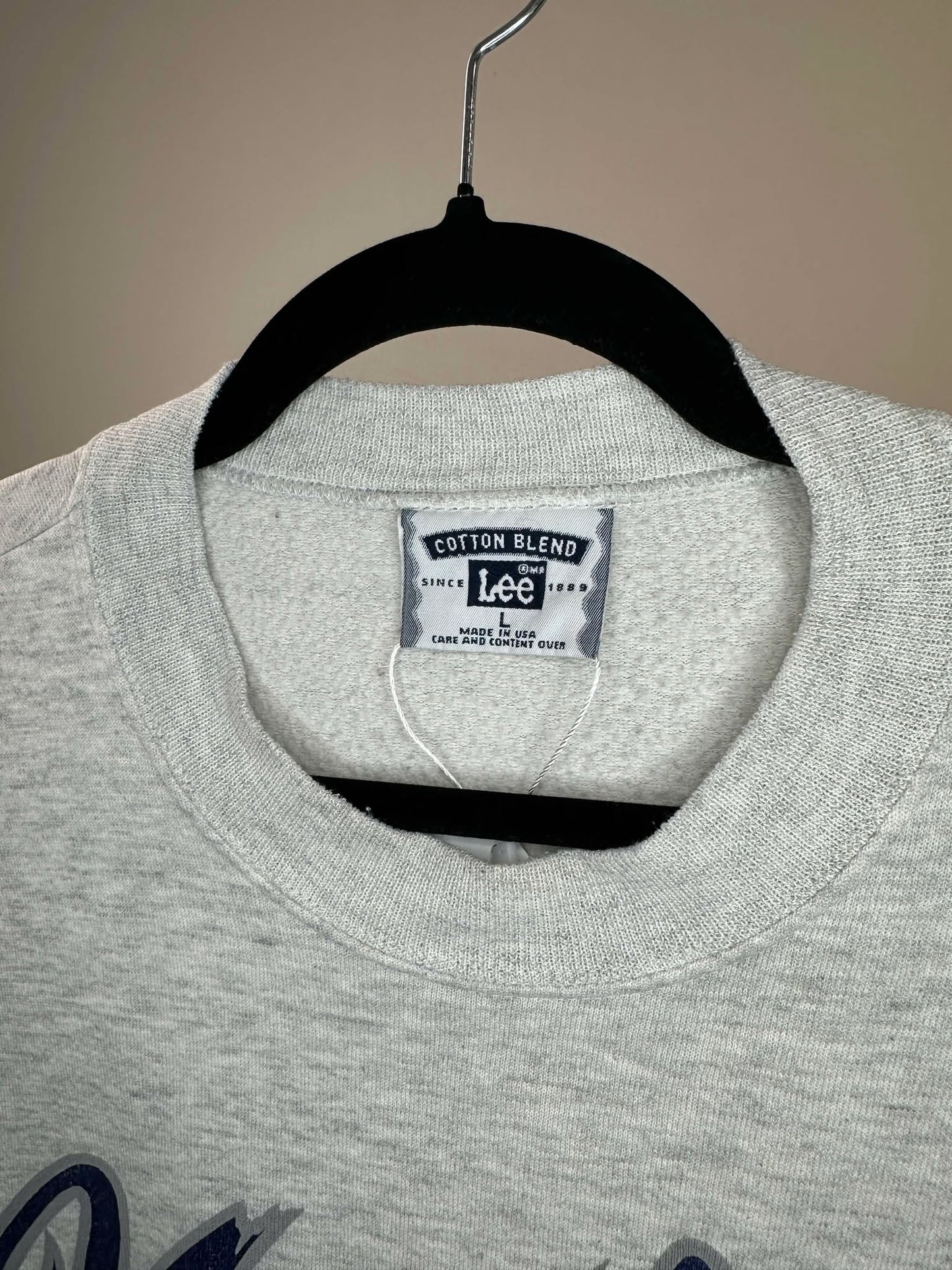VTG x LEE x United States NAVY x Grey Pullover Crewneck - L