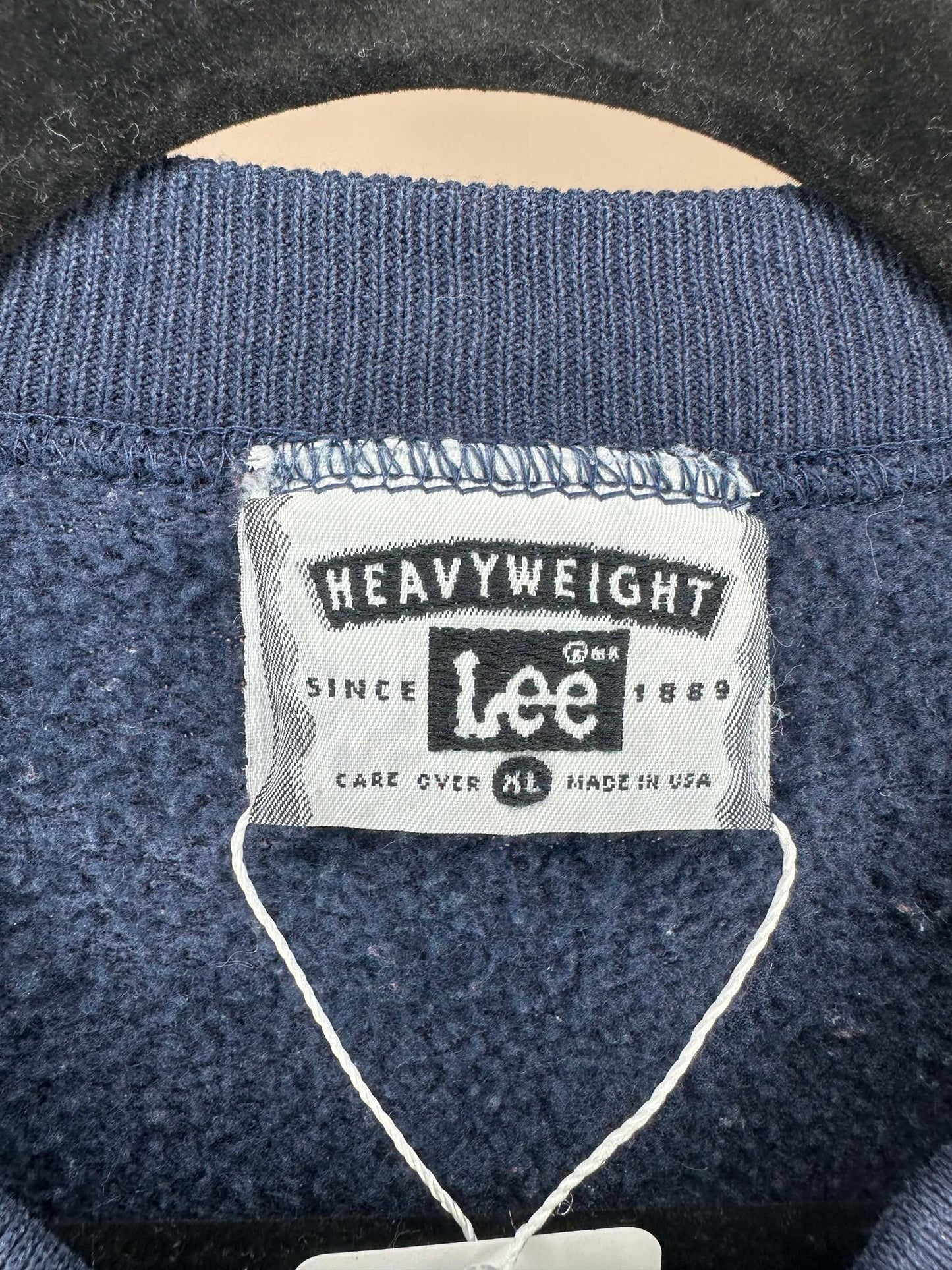 VTG x LEE x To Ride or Not to Ride? Graphic x Navy Pullover Crewneck - XL