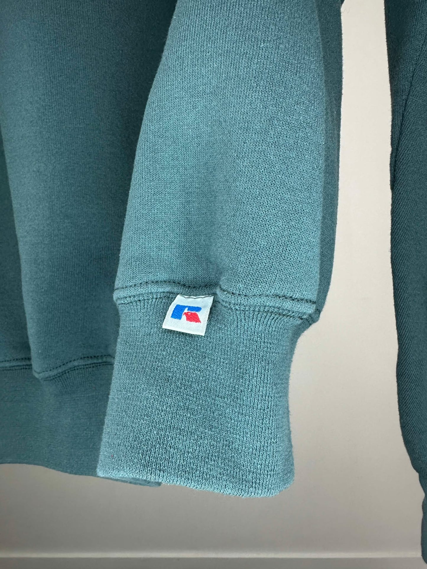 VTG x Russell Athletic x Green Essential Blank Pullover Crewneck - L