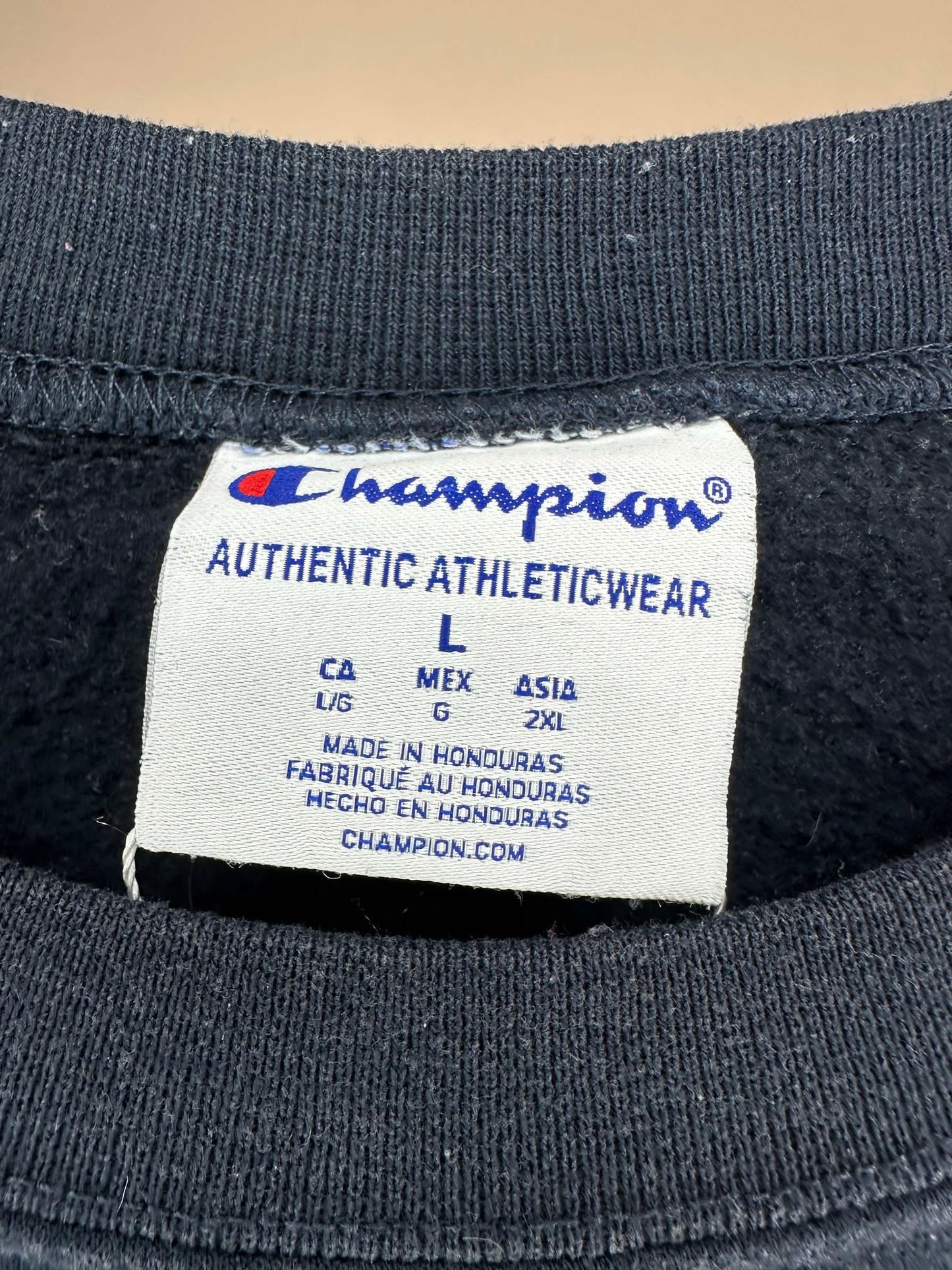 Champion x North Carolina University x Black Pullover Crewneck - L